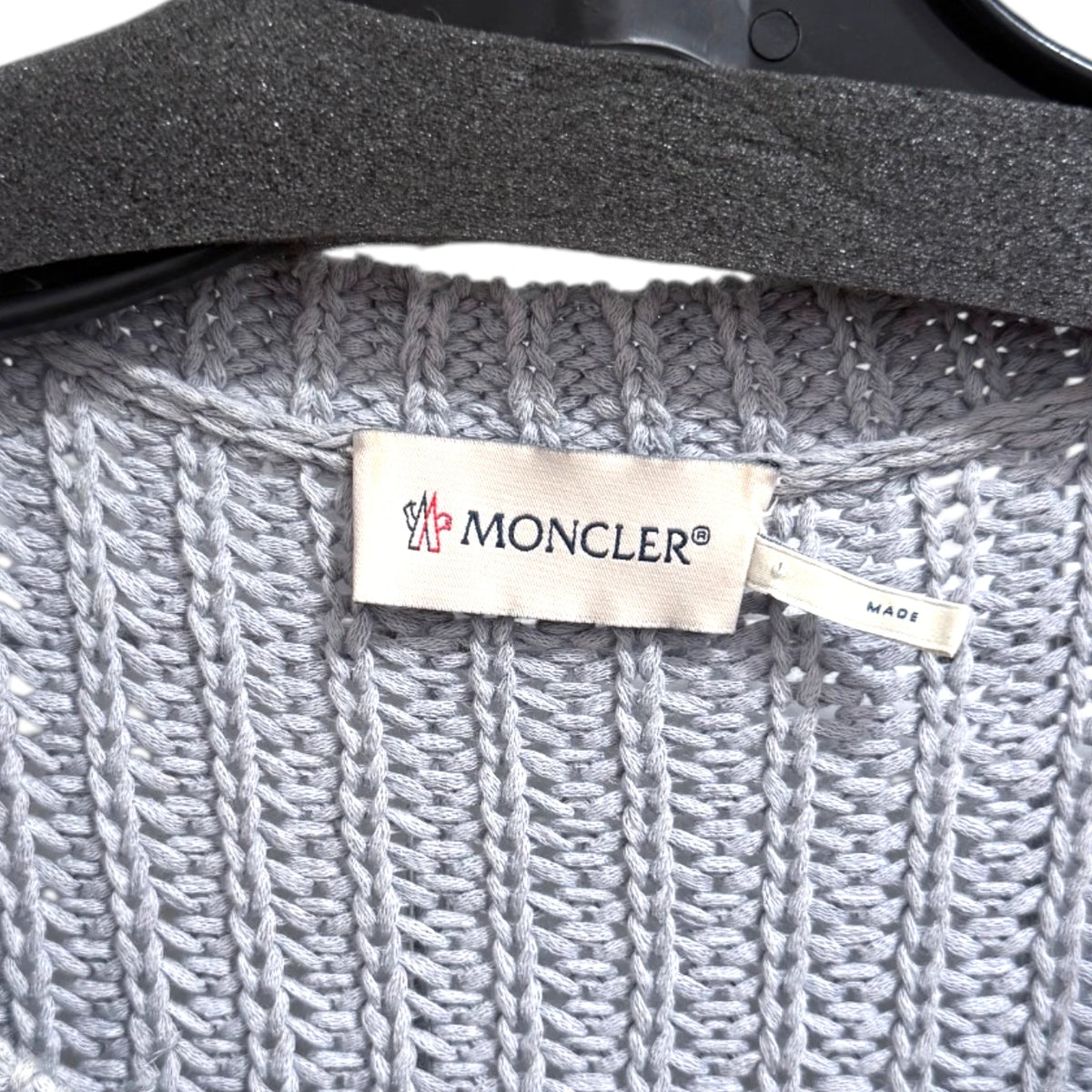 Moncler Tricot Crewneck Colorblock Pattern Sweater