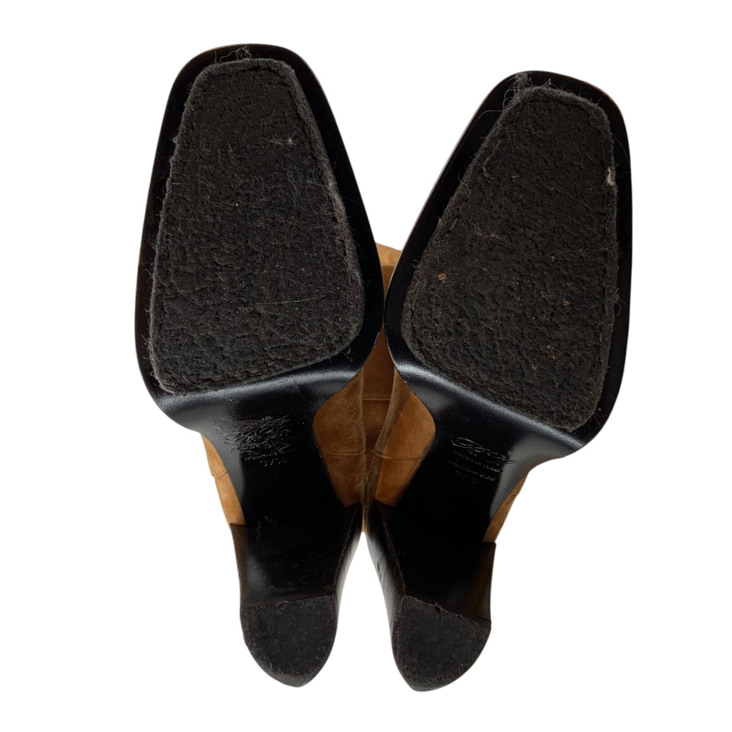 Roger Vivier Suede Tan Heeled Boots