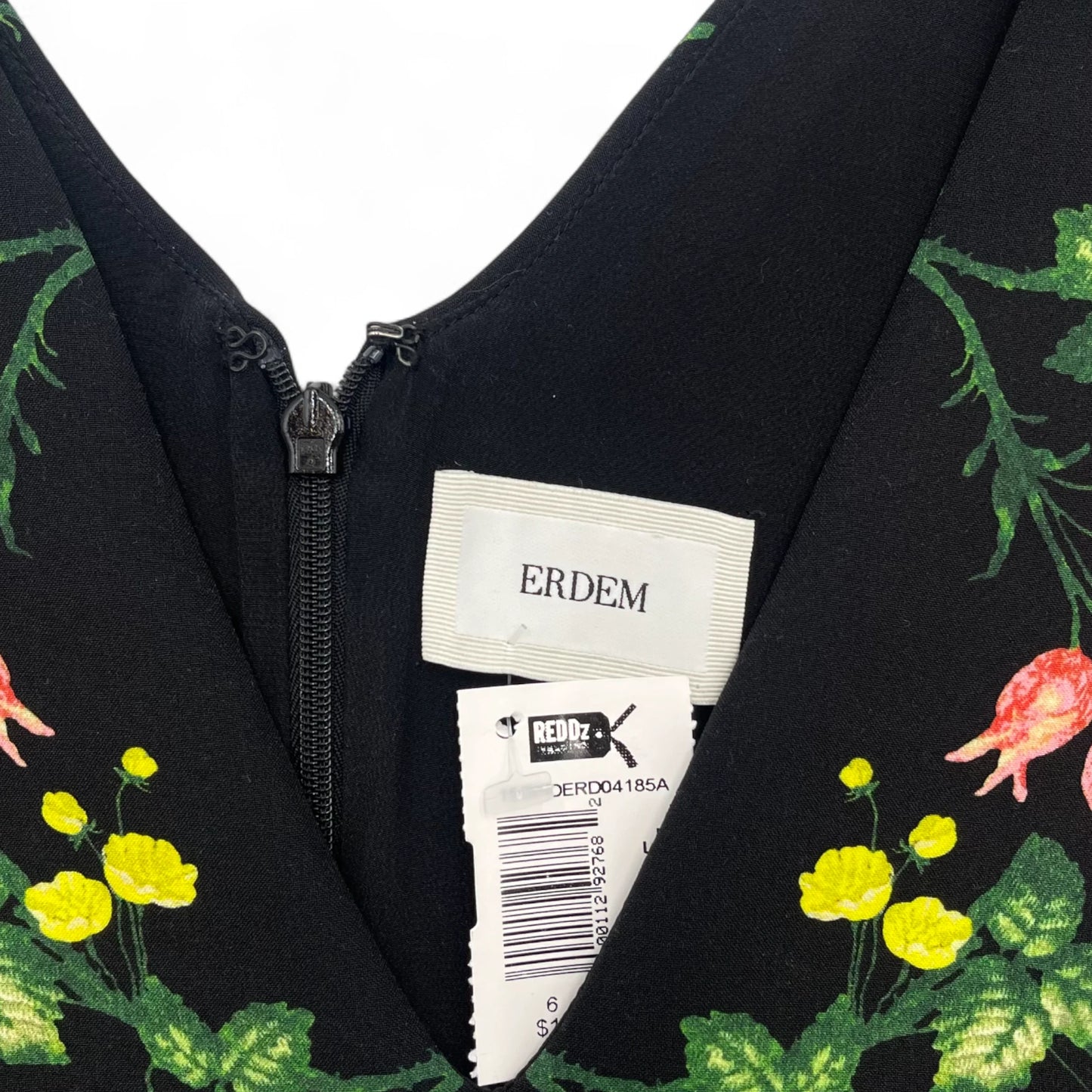 Erdem Floral Print Black Dress 6
