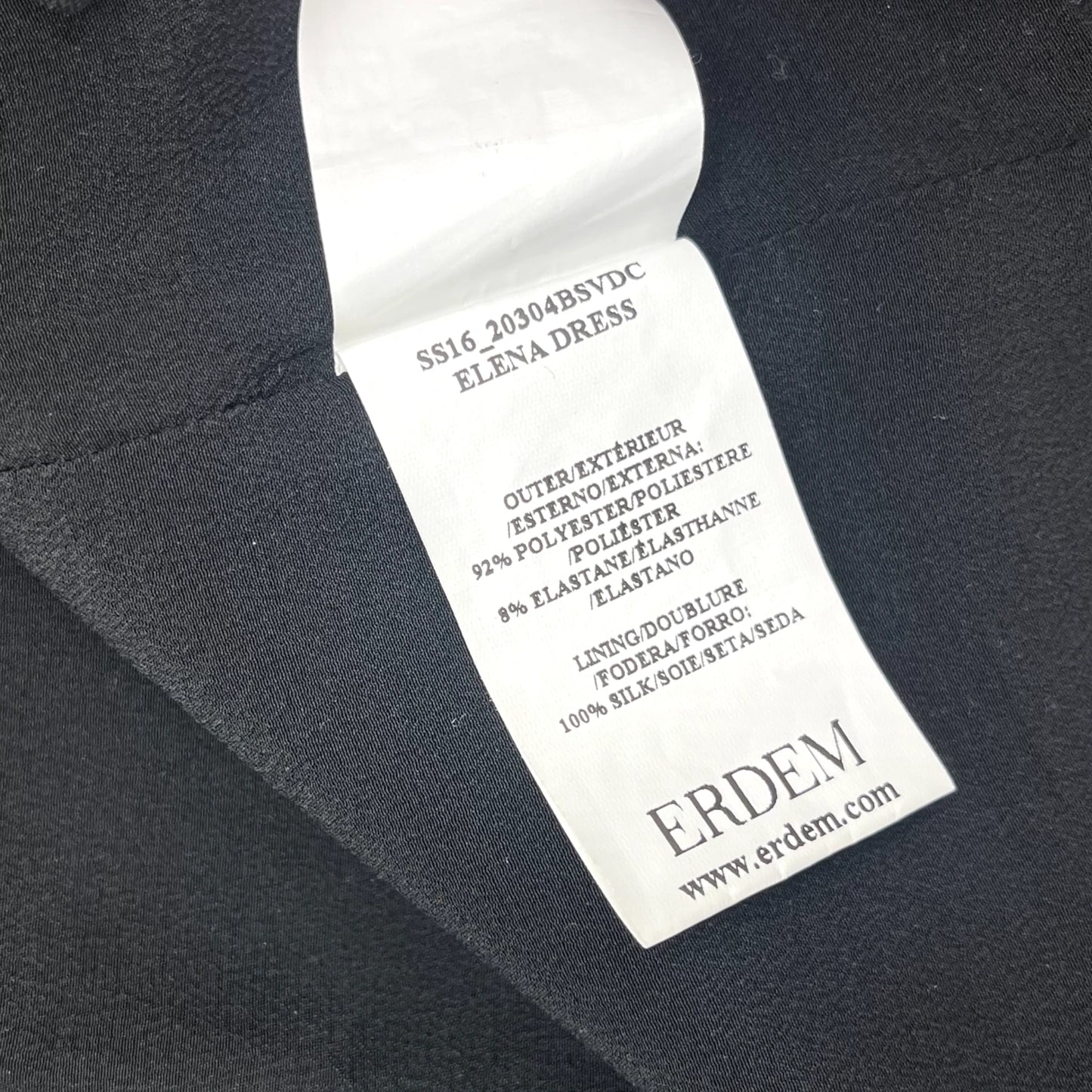 Erdem Floral Print Black Dress 6
