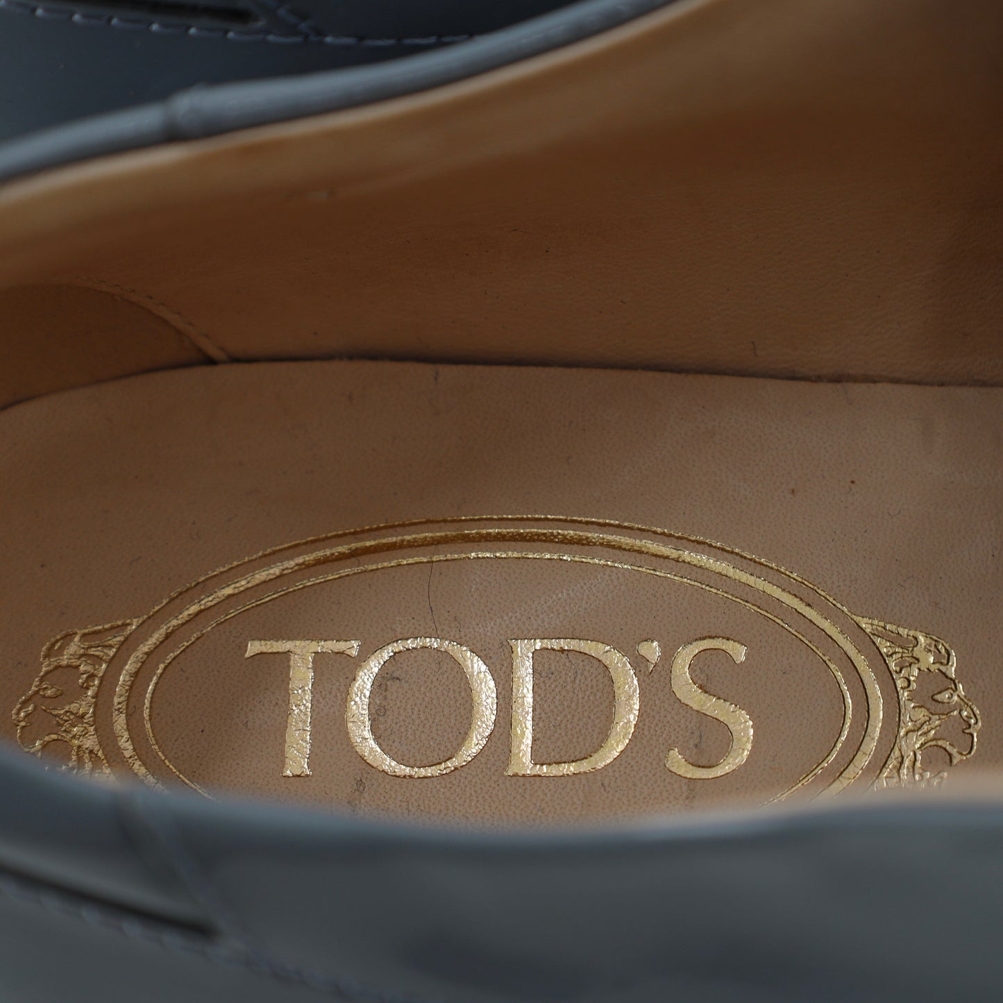 Tod's Light Blue Patent Leather Derby Boots