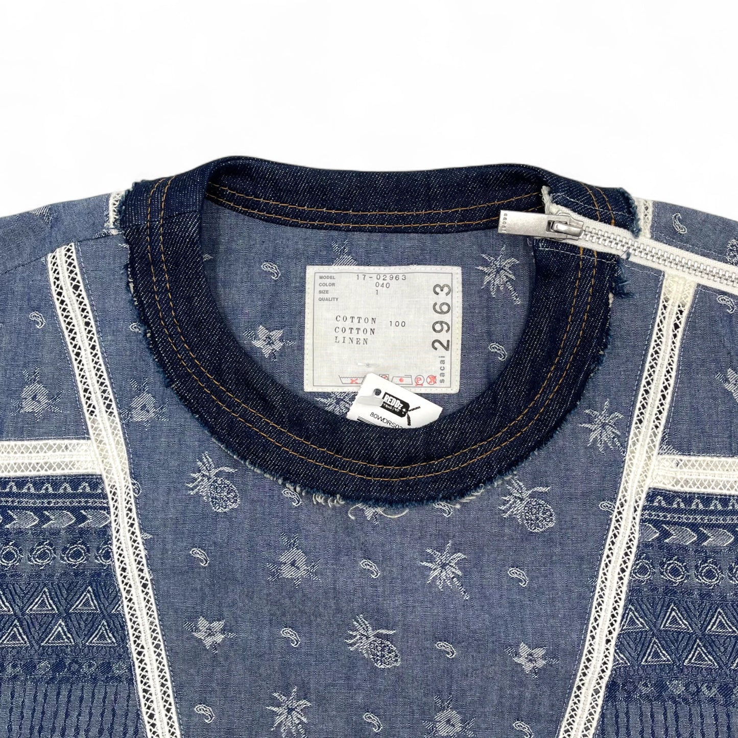Sacai Denim Mini Dress XS