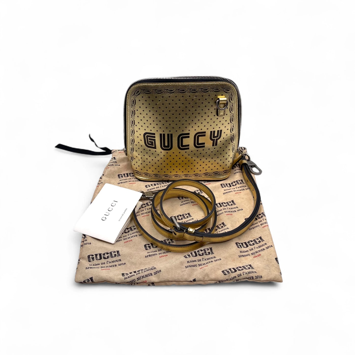 Gucci X Sega Stars Mini Gold Crossbody
