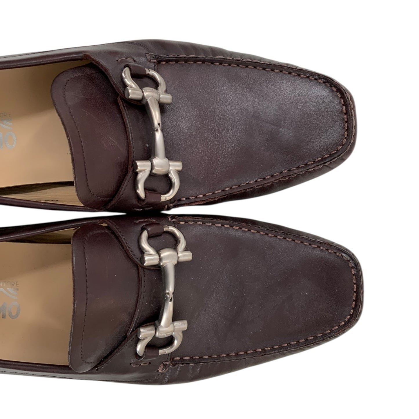 Salvatore Ferragamo Men’s Brown Parigi Gancini Drivers