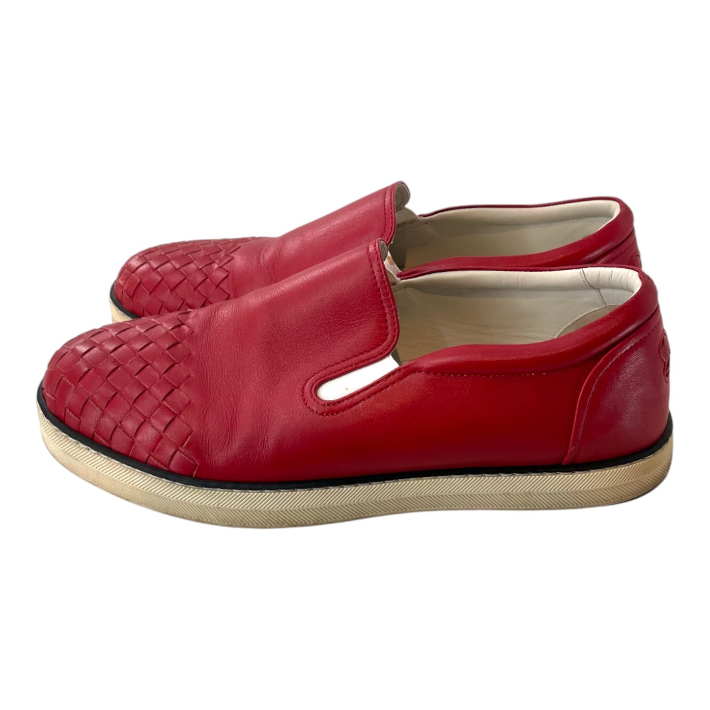 Bottega Veneta Red Slip On Sneakers
