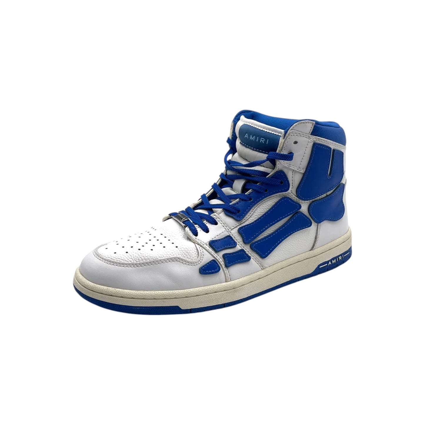 Amiri Skeleton White/Blue High-top Men's Sneakers