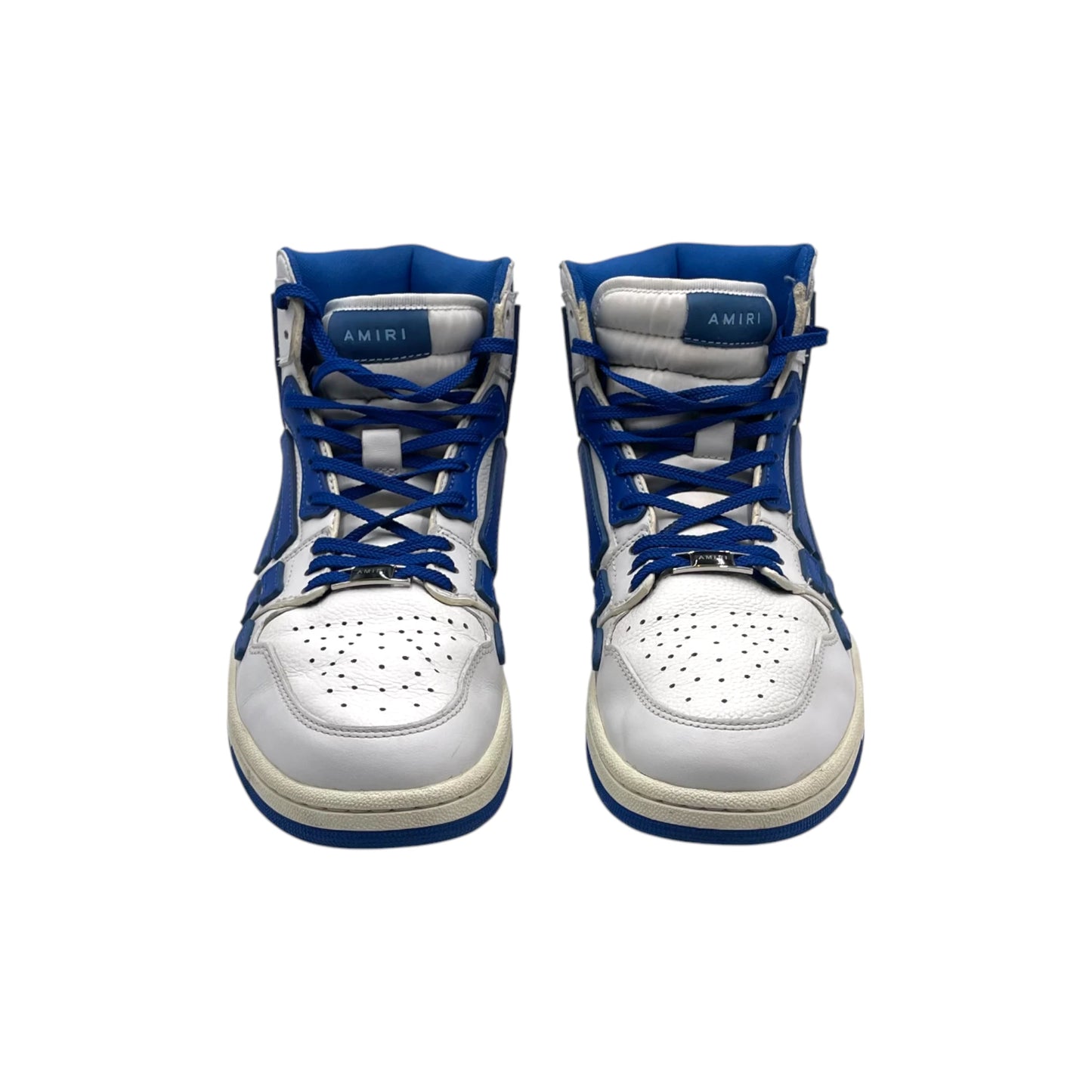 Amiri Skeleton White/Blue High-top Men's Sneakers