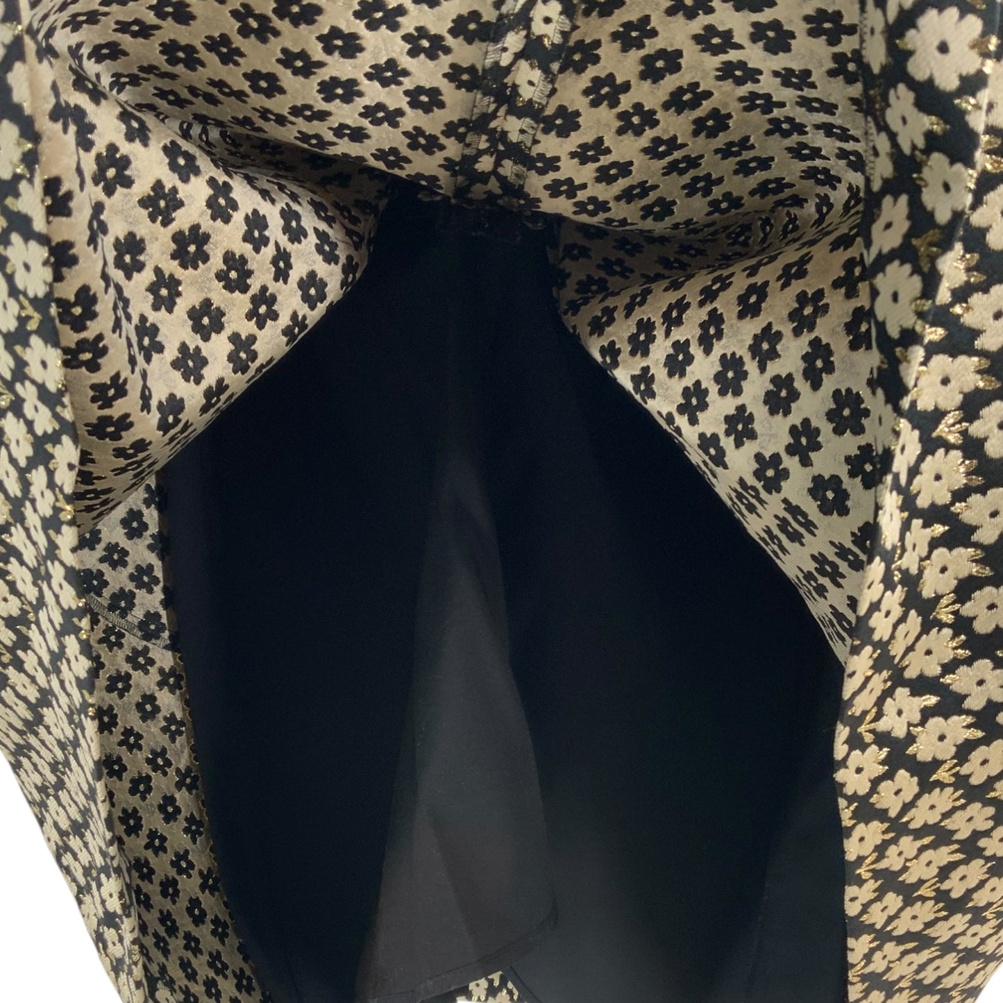 Valentino Red Black and Gold Dress