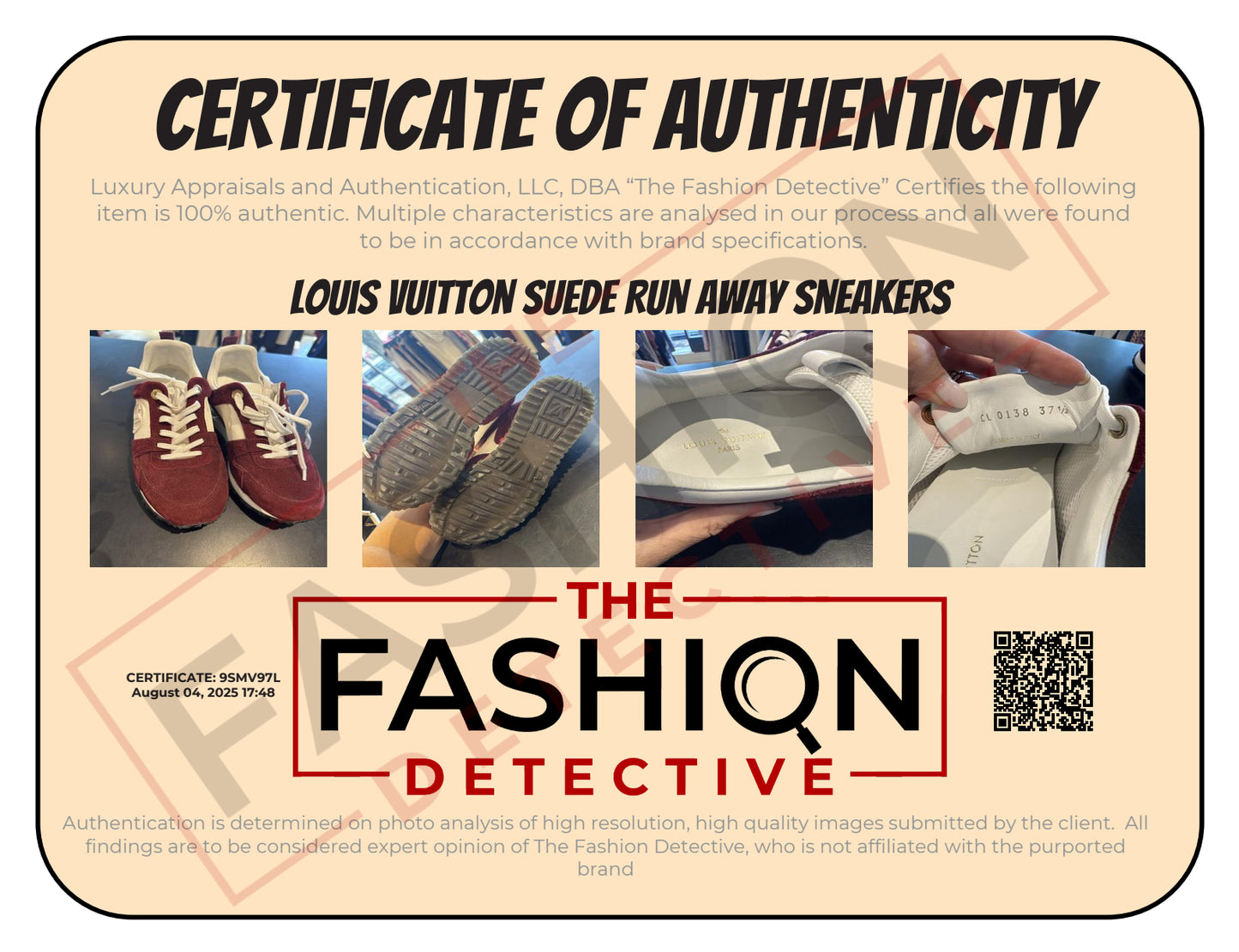 Louis Vuitton Suede Runaway Sneaker in Burgundy