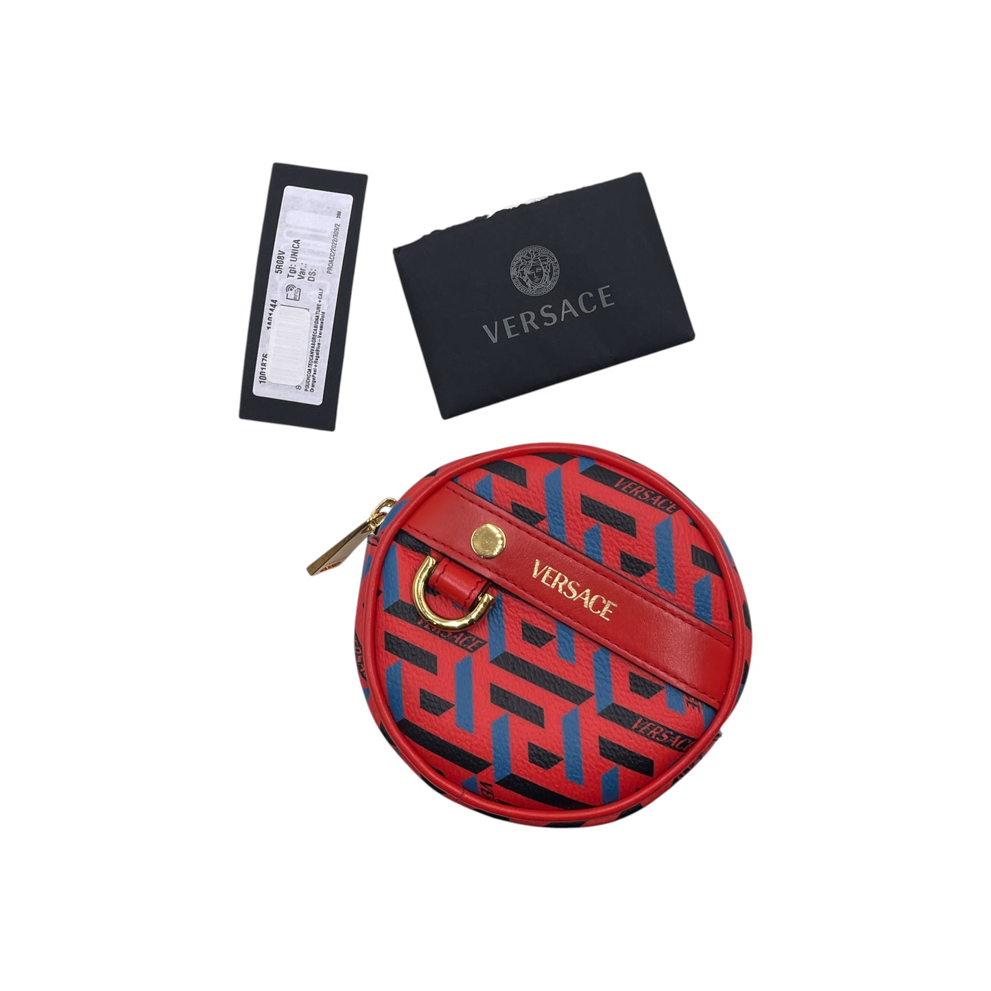Versace La Greca Round Pouch