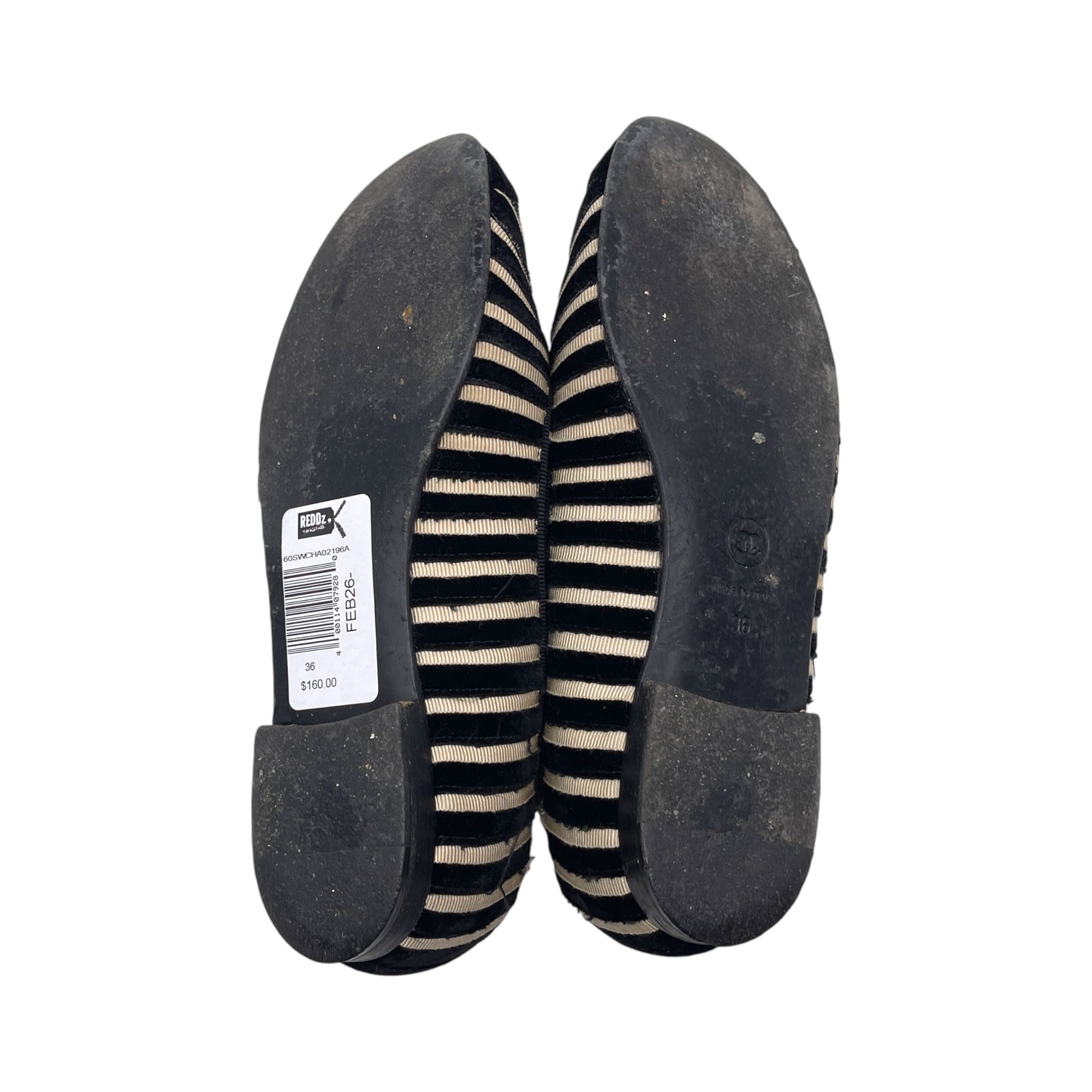 Chanel Velvet Ballet Flats