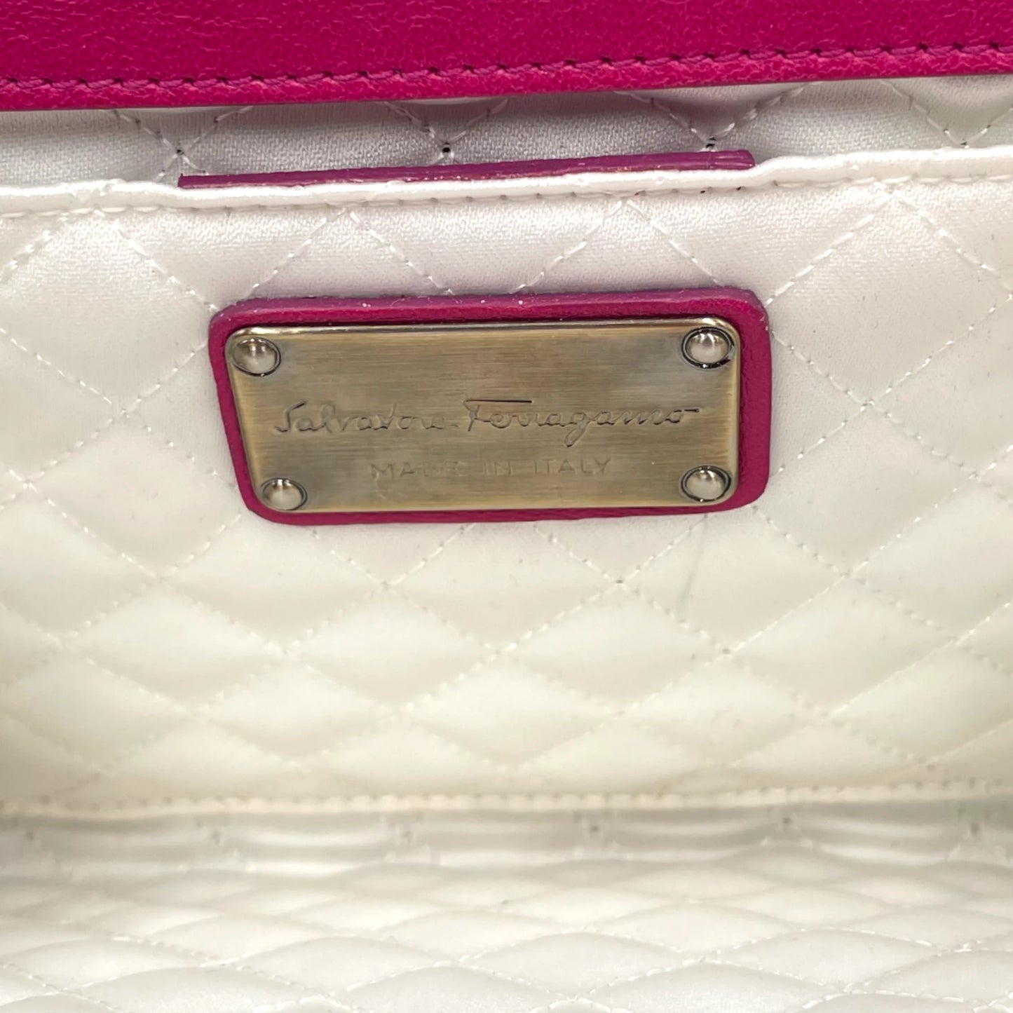 Ferragamo Leather Clutch