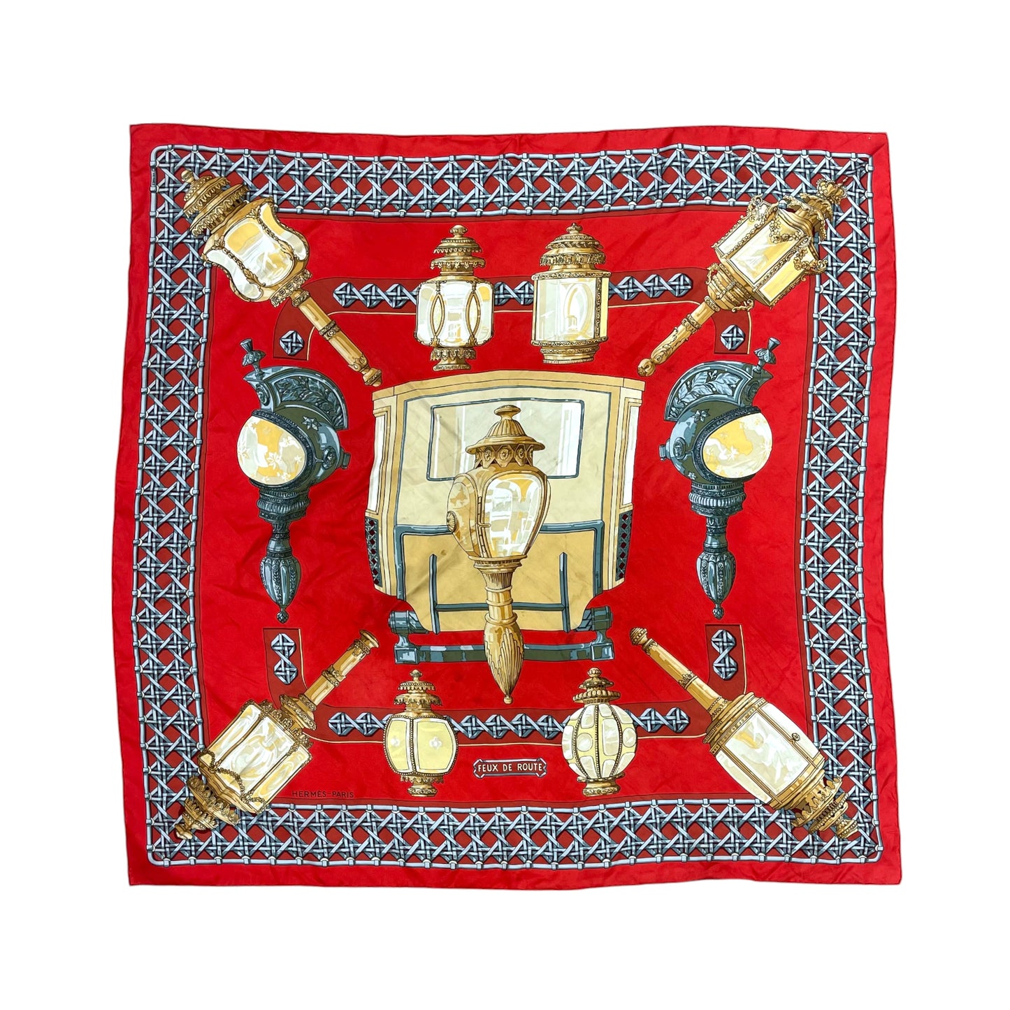 Hermès 'Feux de Route' Silk Scarf