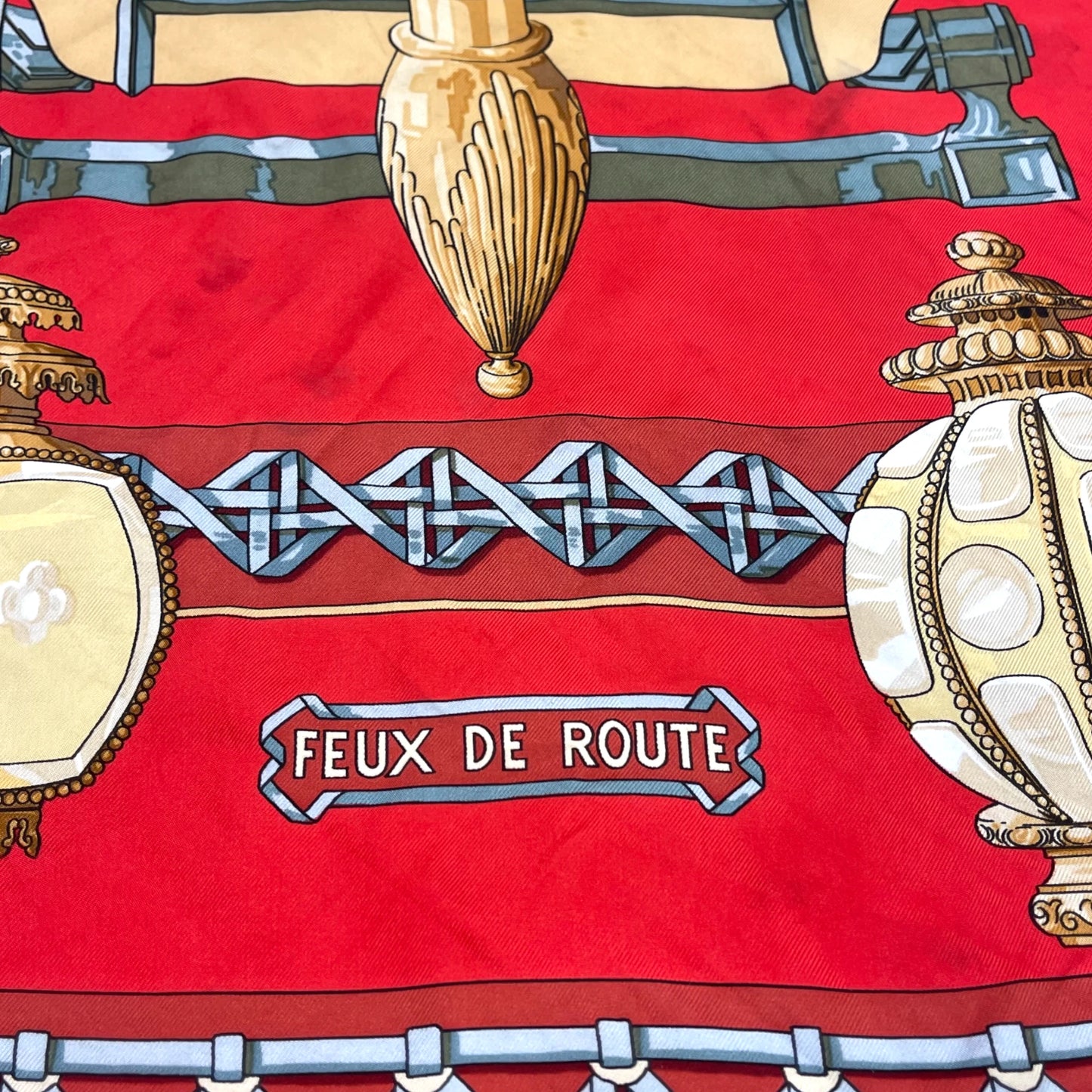 Hermès 'Feux de Route' Silk Scarf