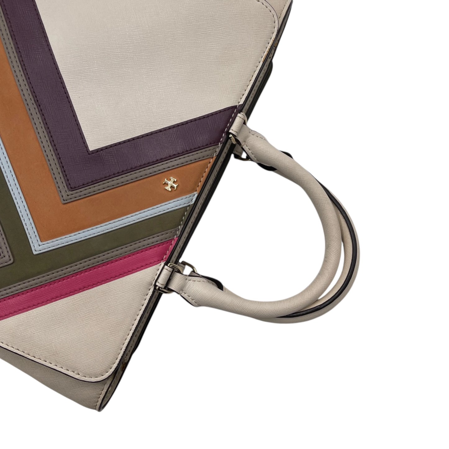 Tory Burch Multi-Stripe Zip Tote