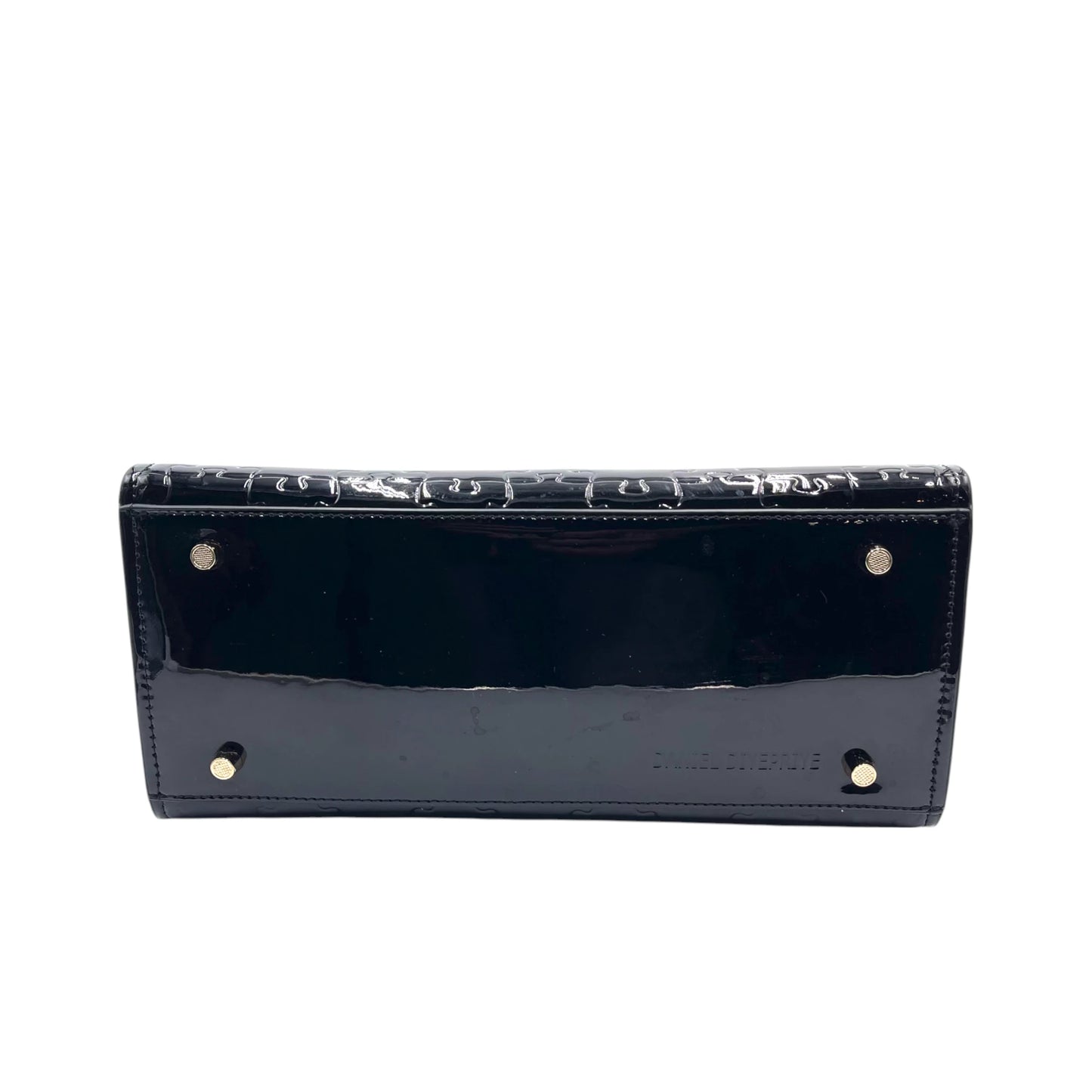 Daniel Diyepriye Black Patent Puzzle Bag