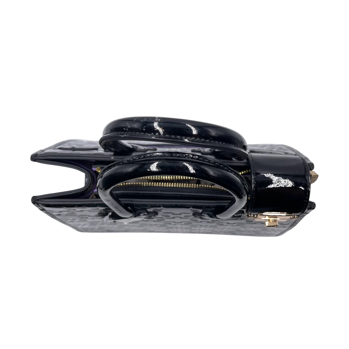 Daniel Diyepriye Black Patent Puzzle Bag
