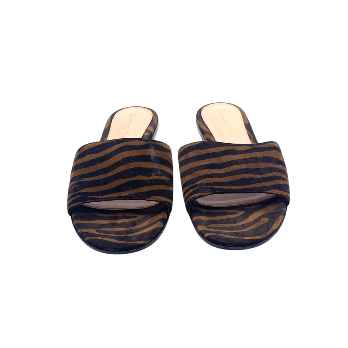 Gianvito Rossi Tiger Print Suede Women's Sandals