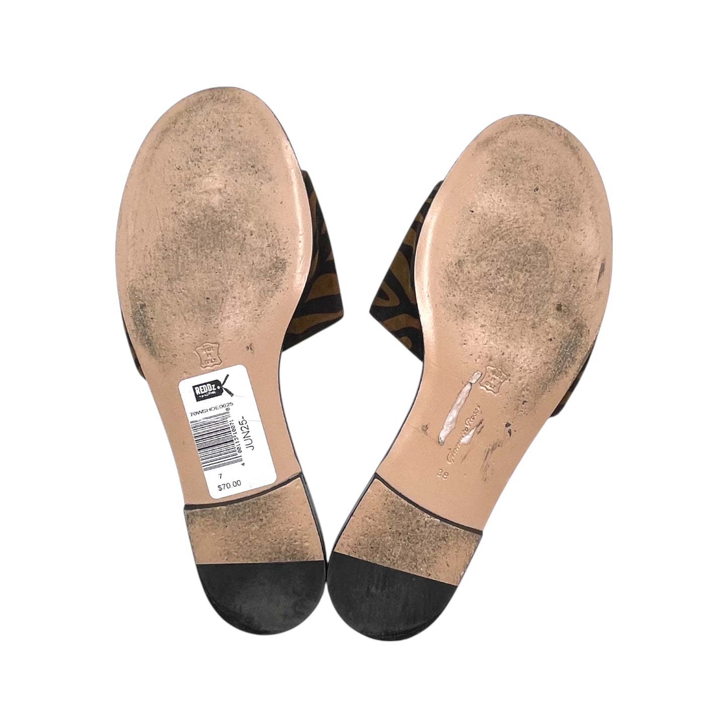 Gianvito Rossi Tiger Print Suede Women's Sandals