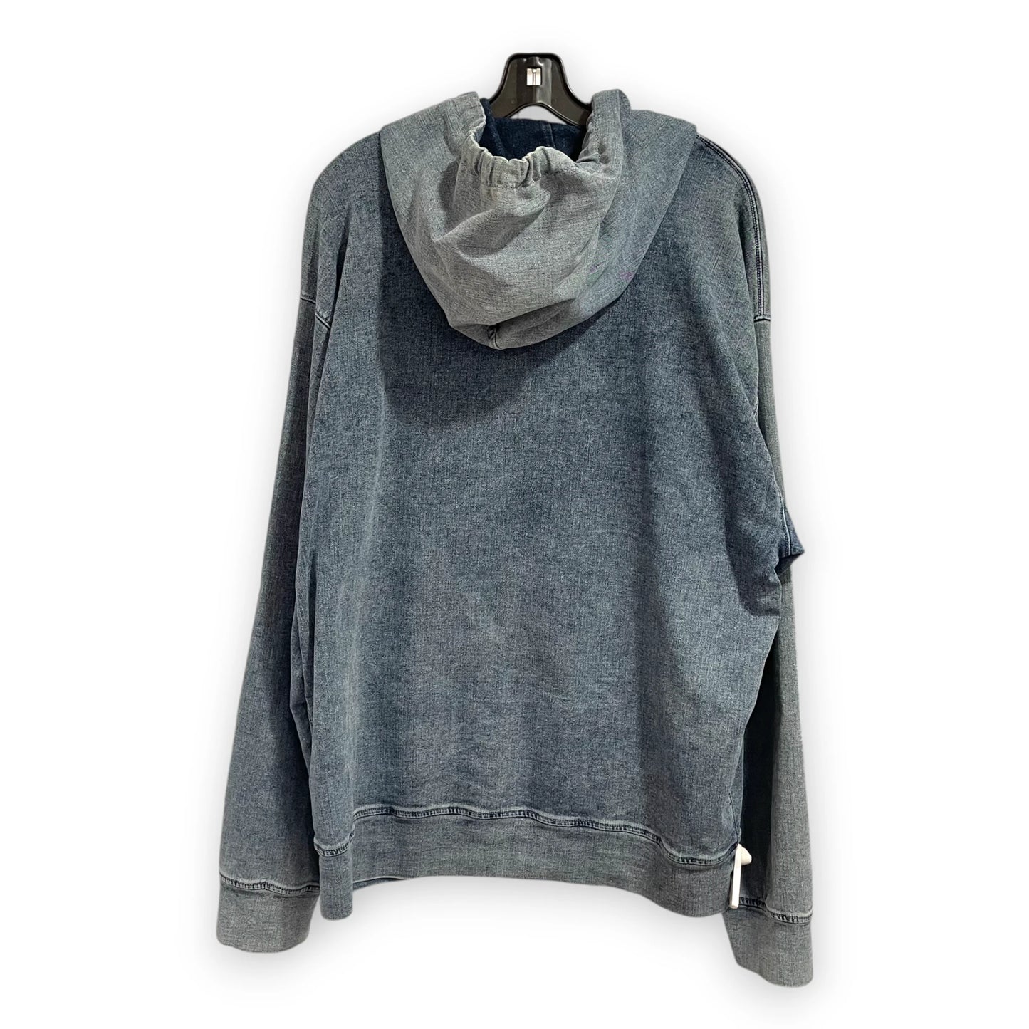 D&G Denim Wash Logo Hoodie Men XL