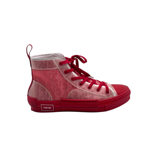 Dior B23 High Red Oblique Men's Sneakers