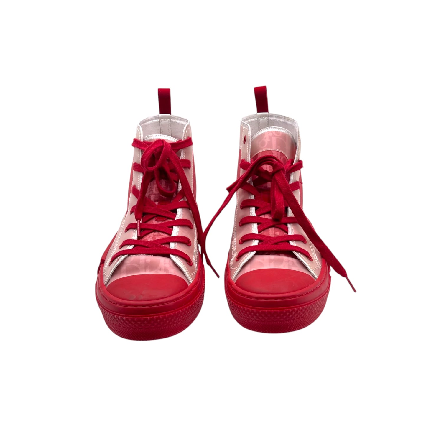 Dior B23 High Red Oblique Men's Sneakers