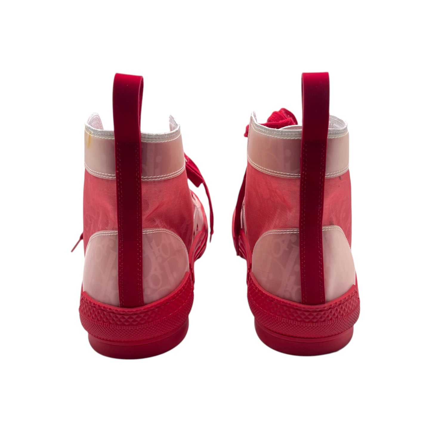 Dior B23 High Red Oblique Men's Sneakers