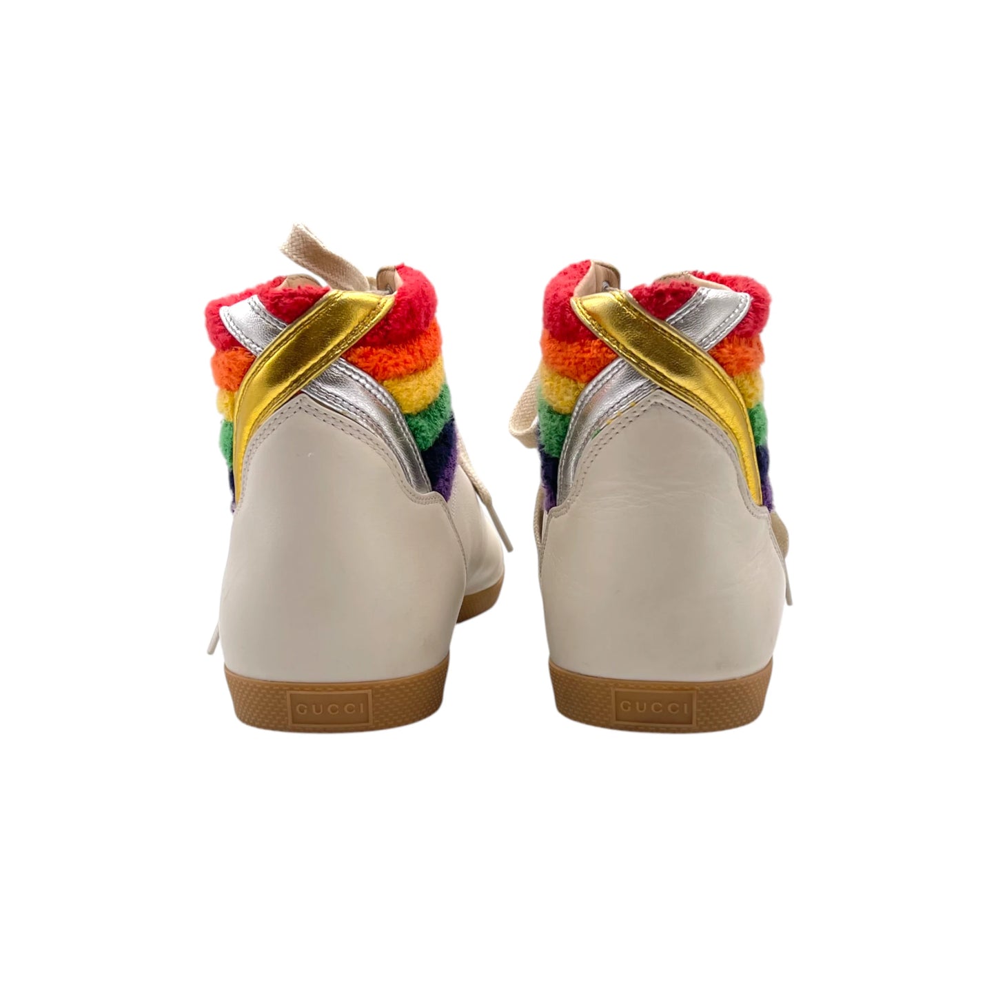 Gucci Rainbow Leather High-Top Men's Snkr