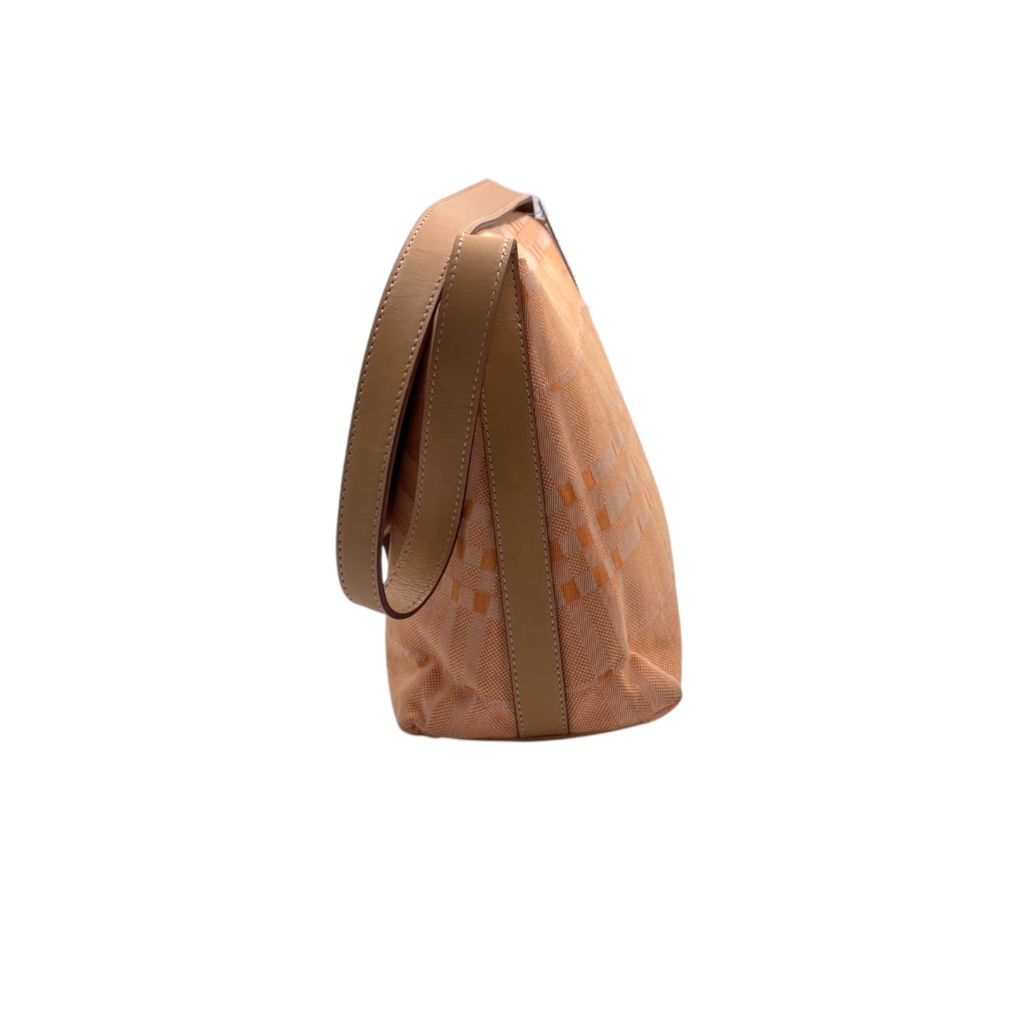Burberry Orange Vintage Canvas Shoulder Bag