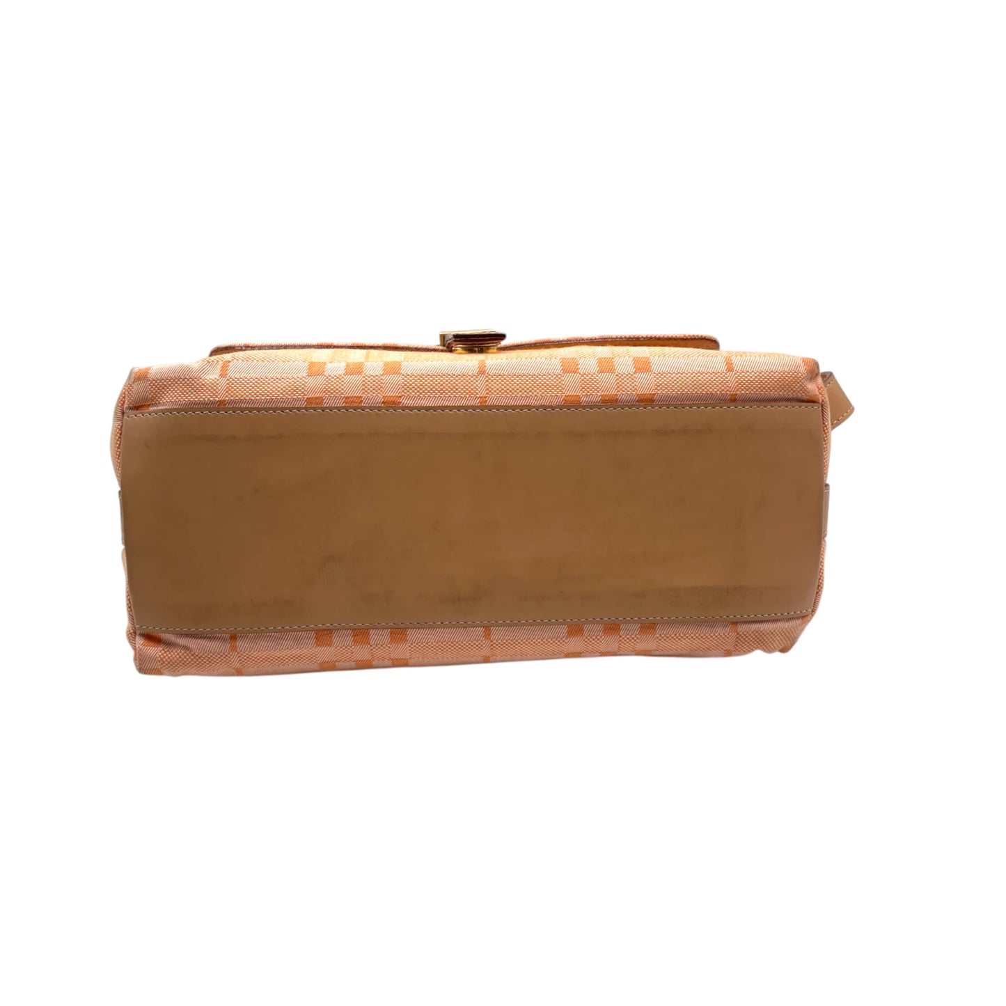 Burberry Orange Vintage Canvas Shoulder Bag