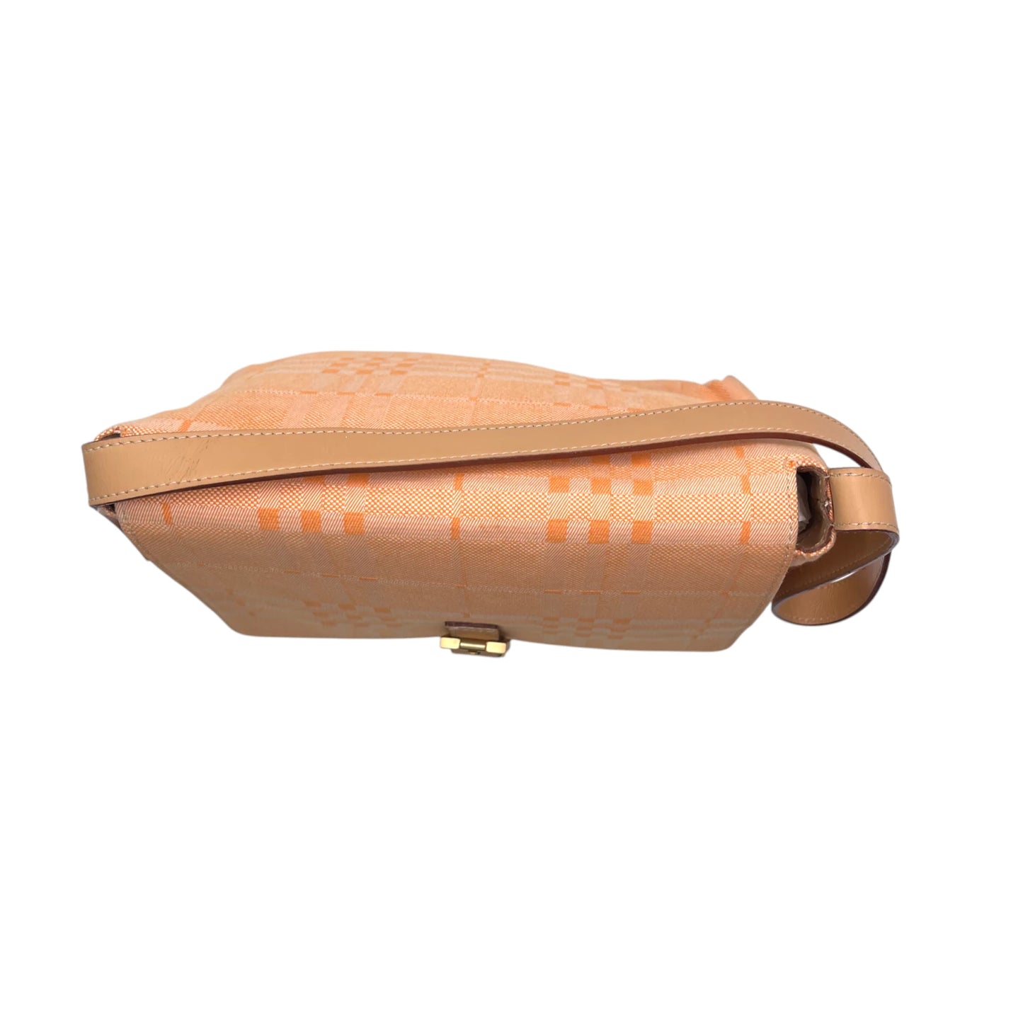 Burberry Orange Vintage Canvas Shoulder Bag