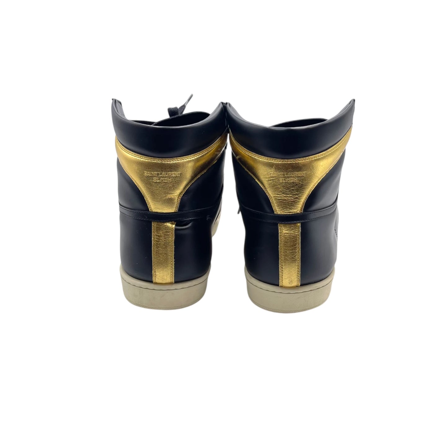 Saint Laurent Black/Gold Court Classic High-top Men's Snkr