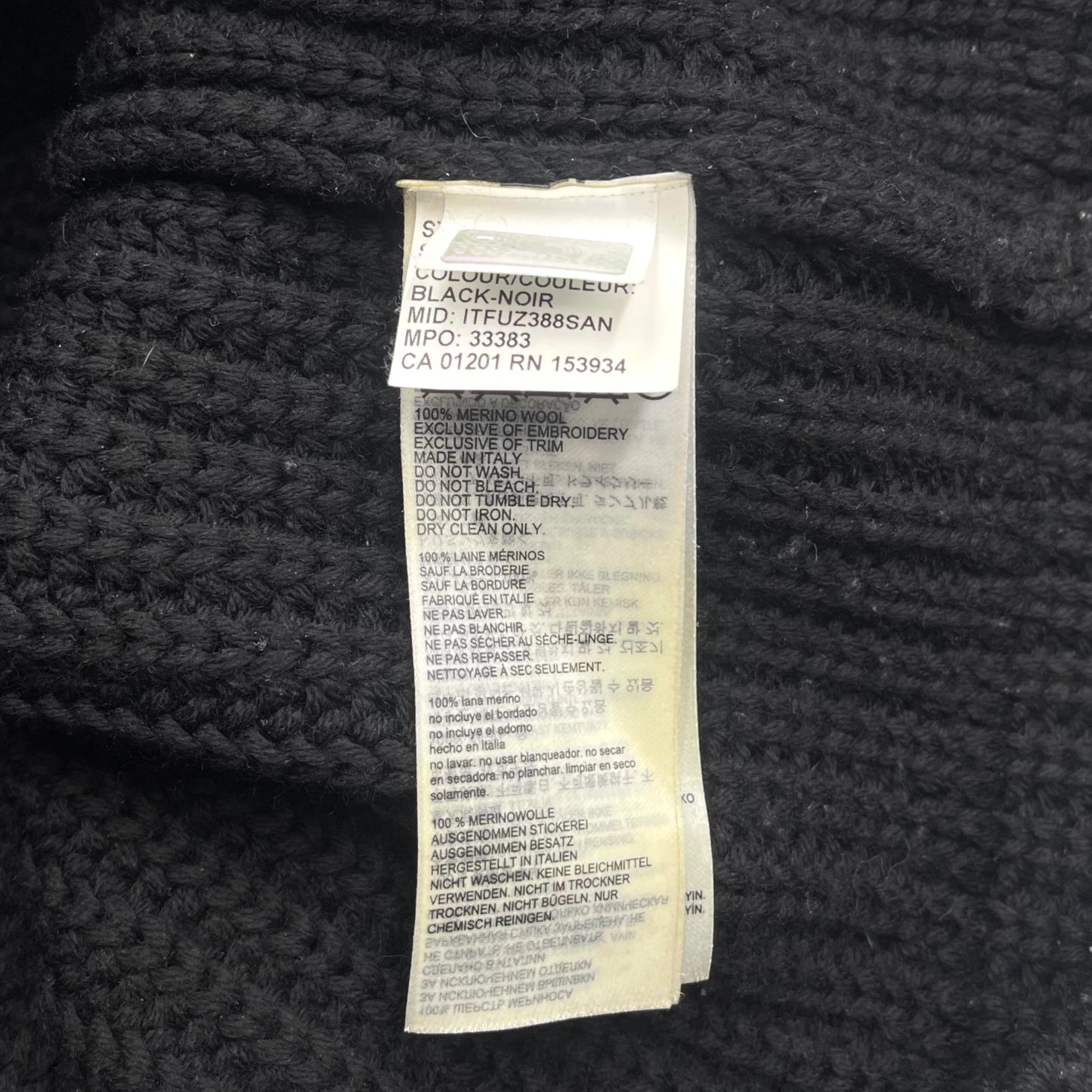 Canada Goose Galloway Black Crewneck Men's Sweater - S