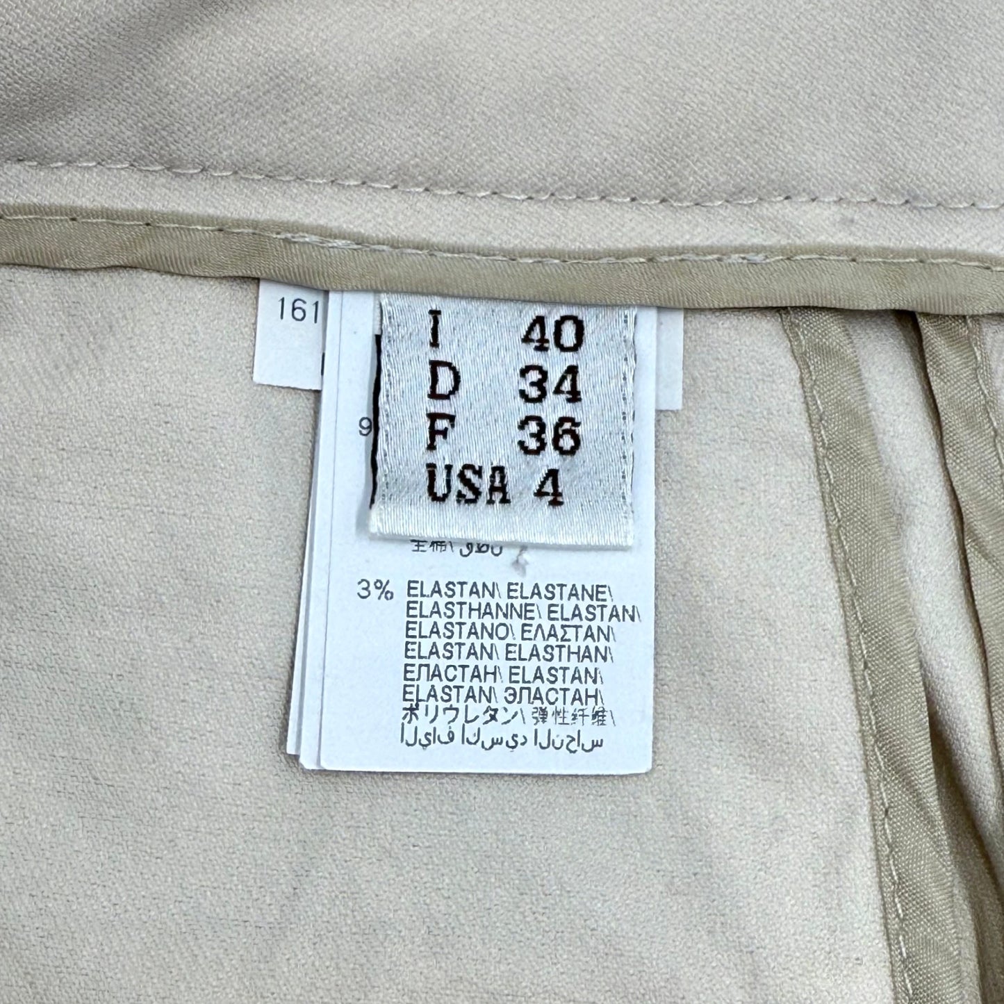 Brunello Cucinelli Ecru Cropped Pant