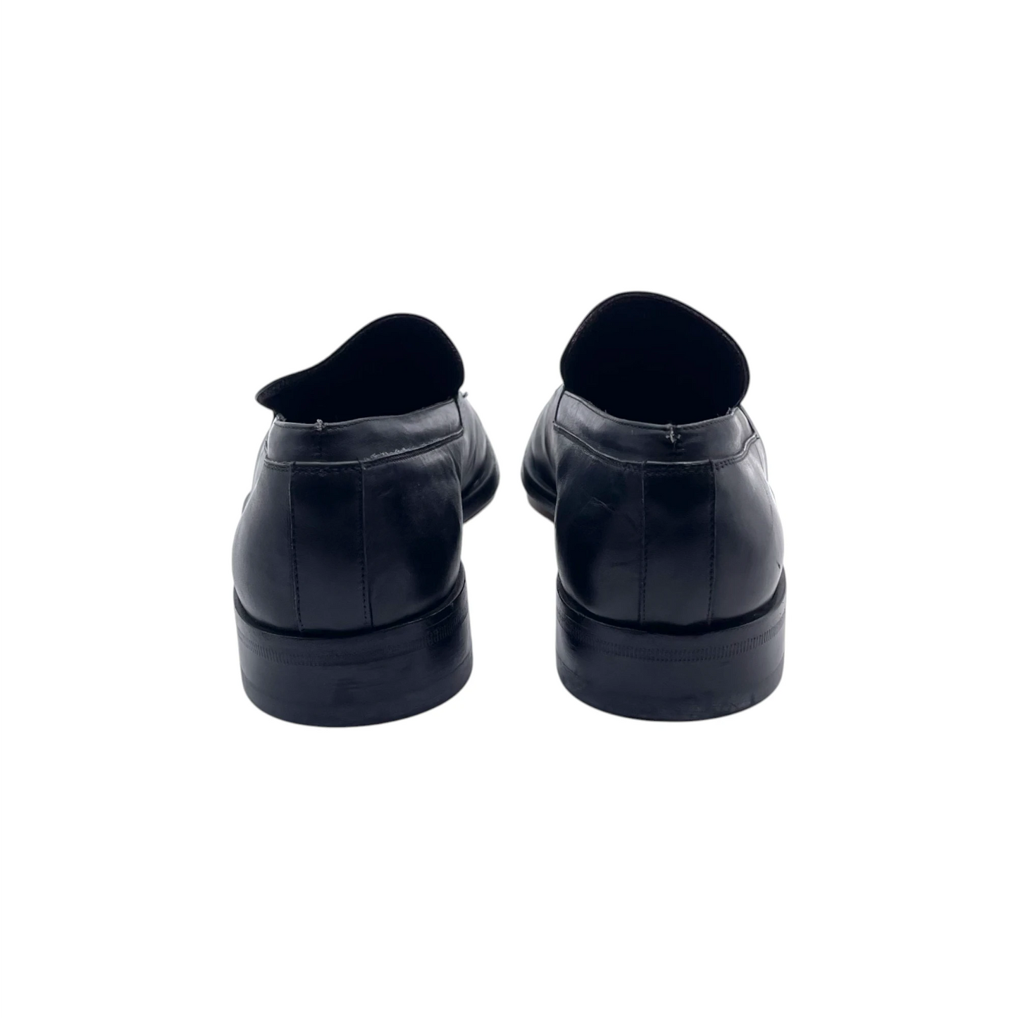 Versace Black Leather Men's Loafers