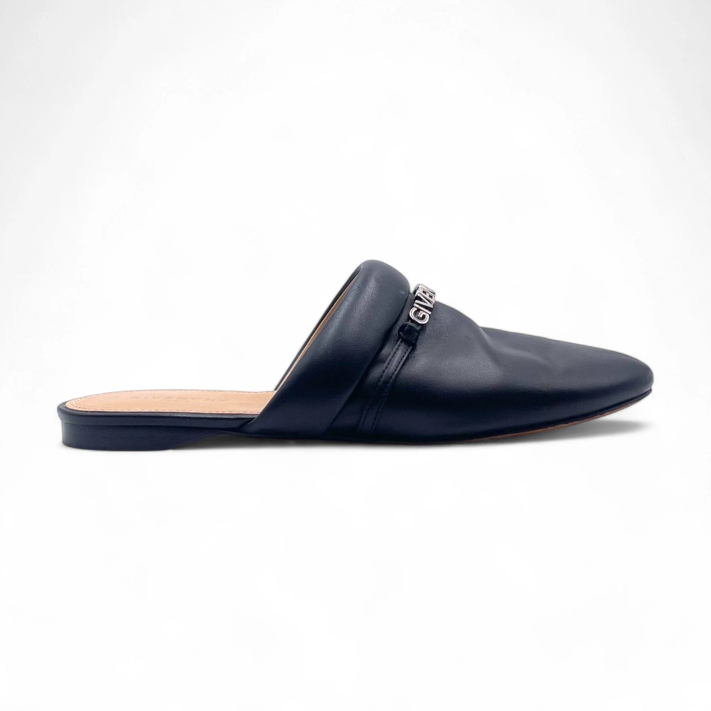 Givenchy Black Leather Elba Mules