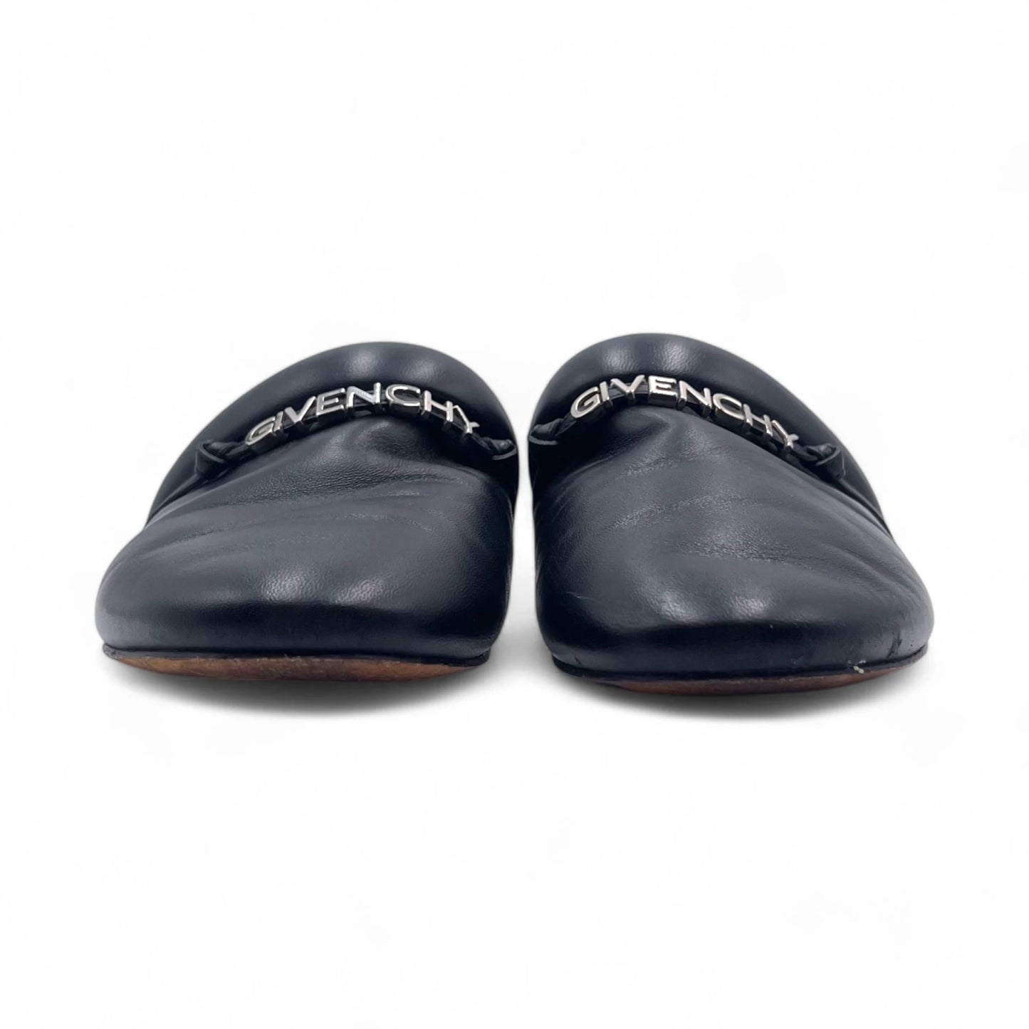 Givenchy Black Leather Elba Mules