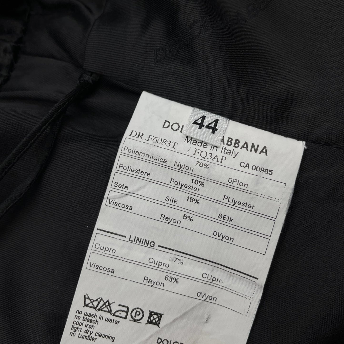 D&G Navy Silk Dress