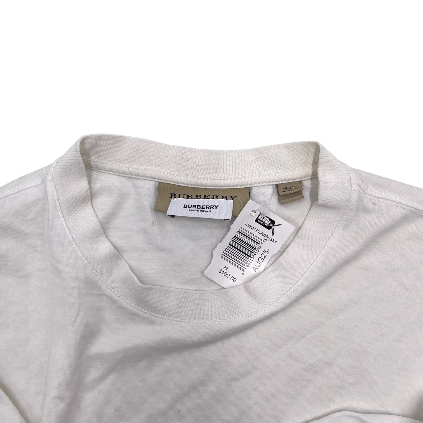 Burberry London White T-Shirt - M
