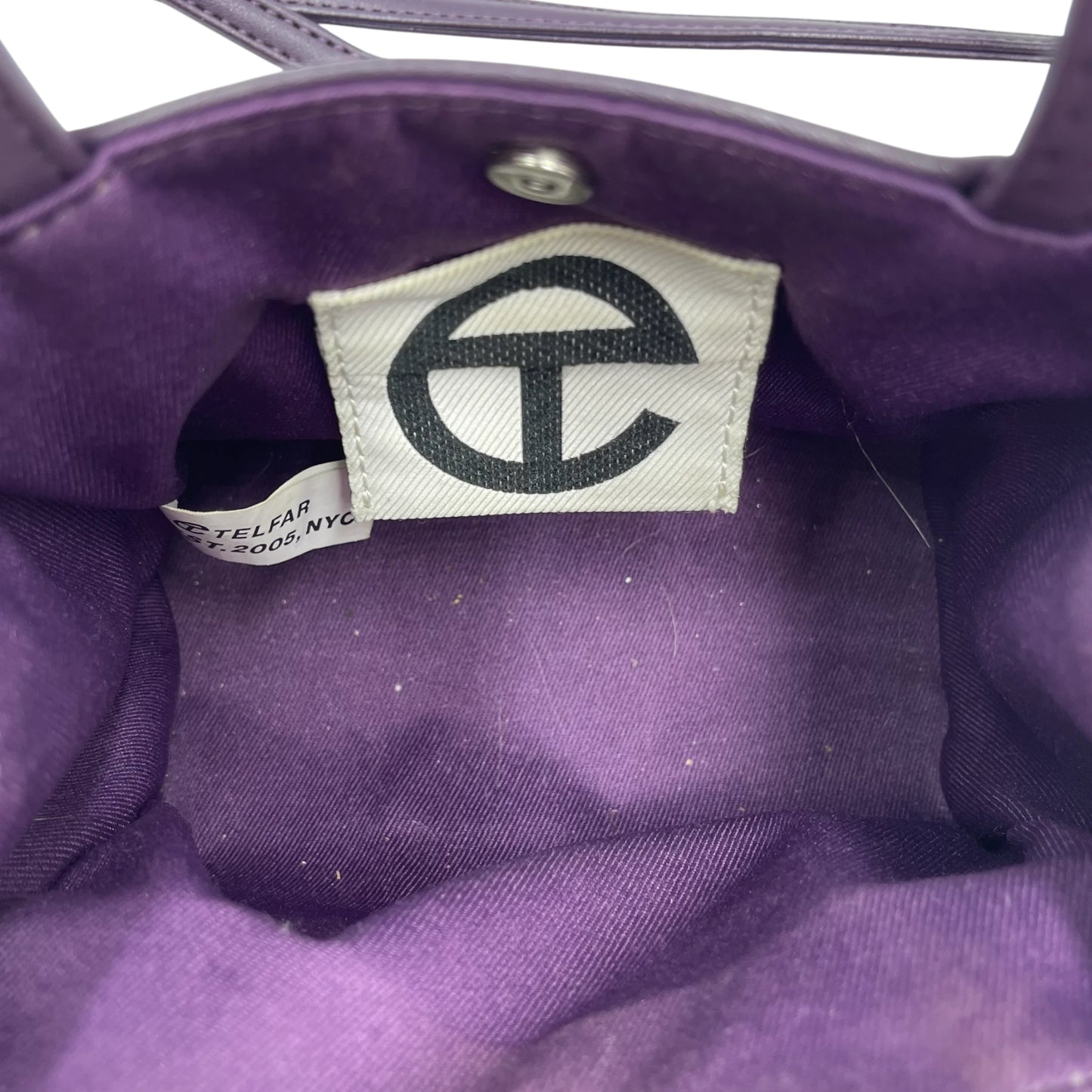 Telfar Small Purple Shopping Bag
