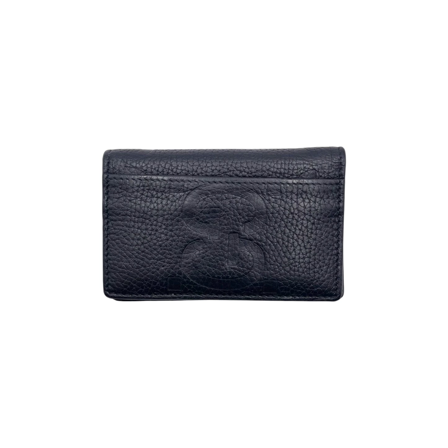 Gucci Jumbo GG Black Leather Card Case