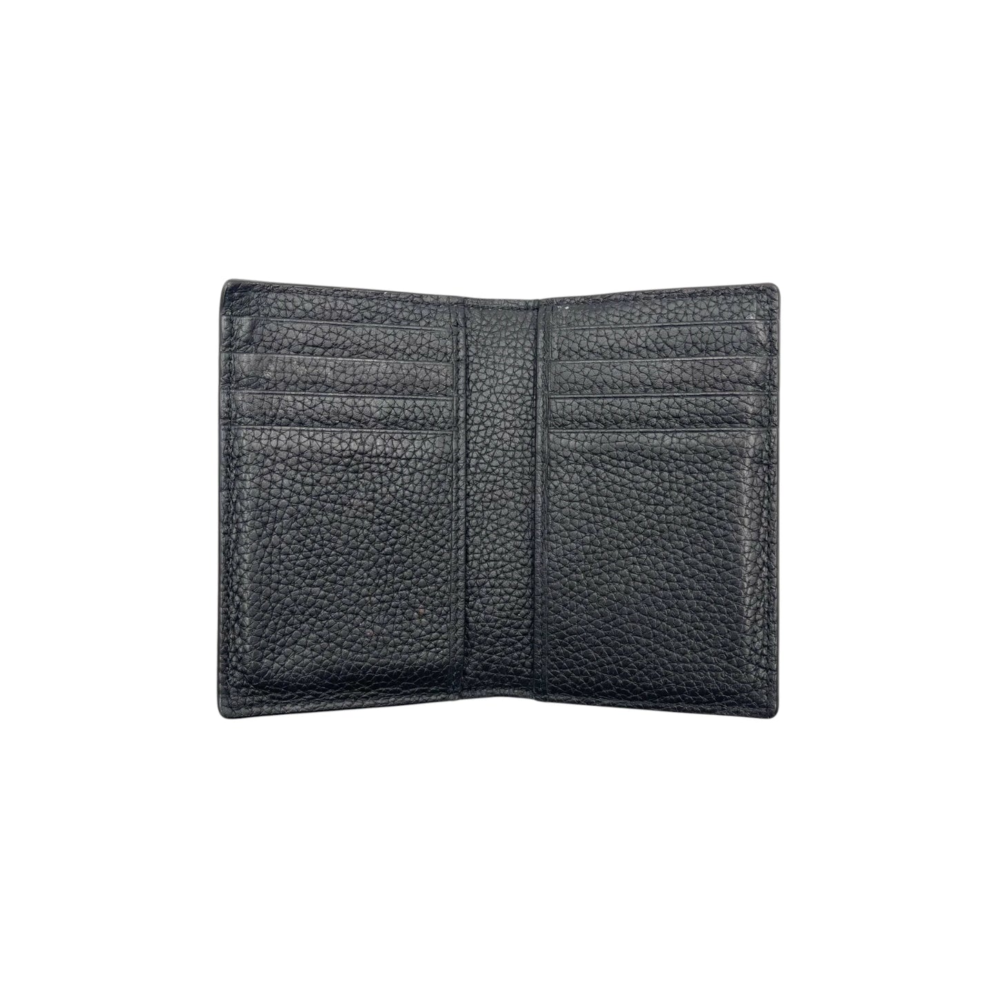 Gucci Jumbo GG Black Leather Card Case