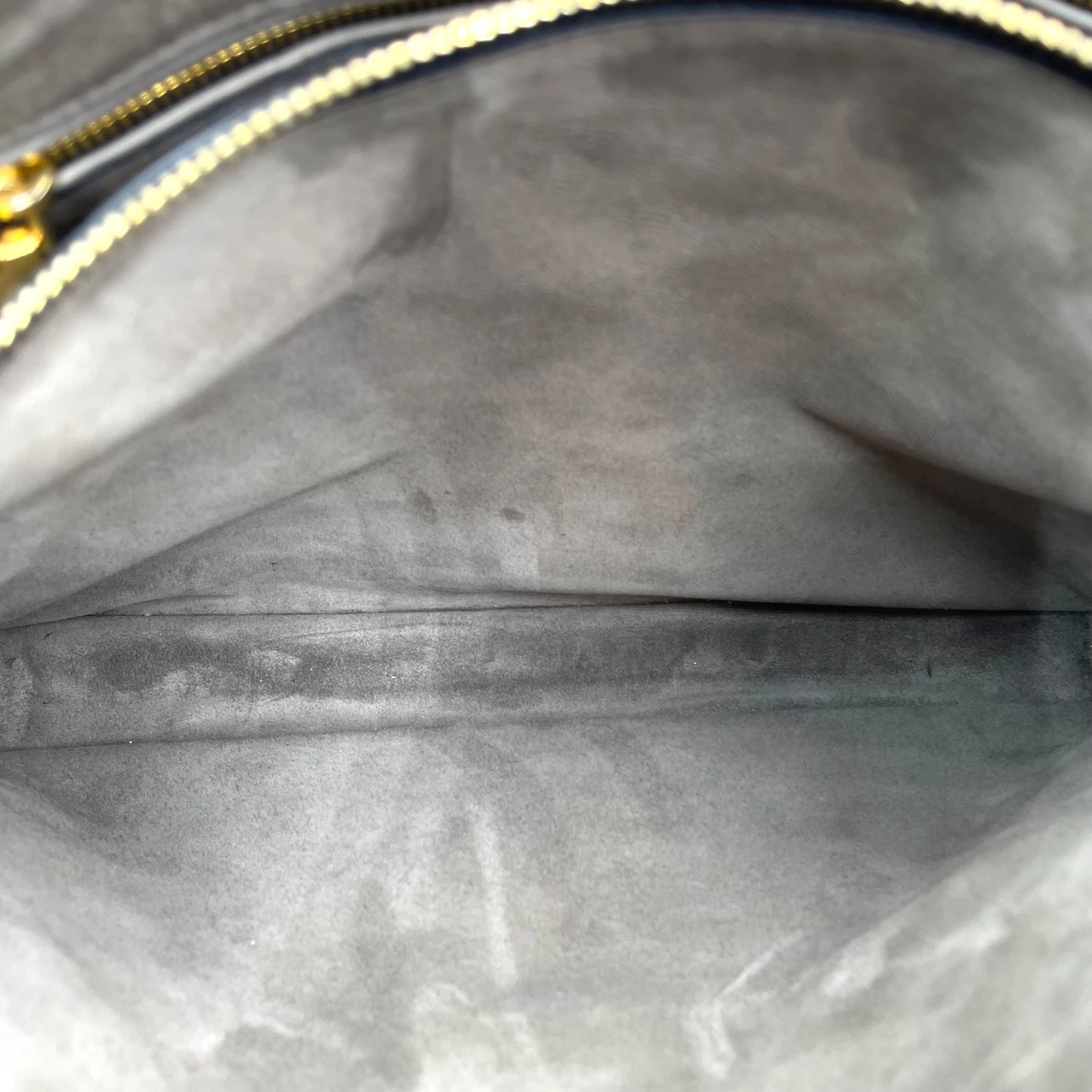 Miu Miu Convertible Compartment Grey Leather Tote Bag
