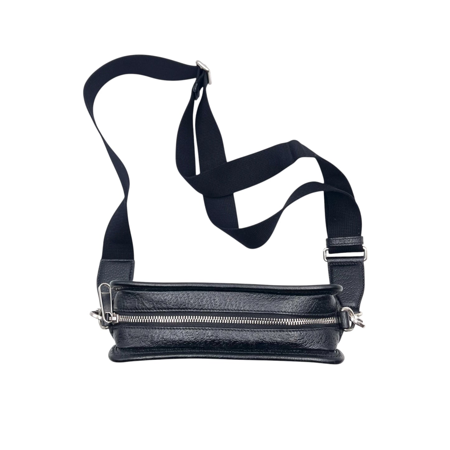 Gucci Jumbo GG Black Canvas Leather Shoulder Bag