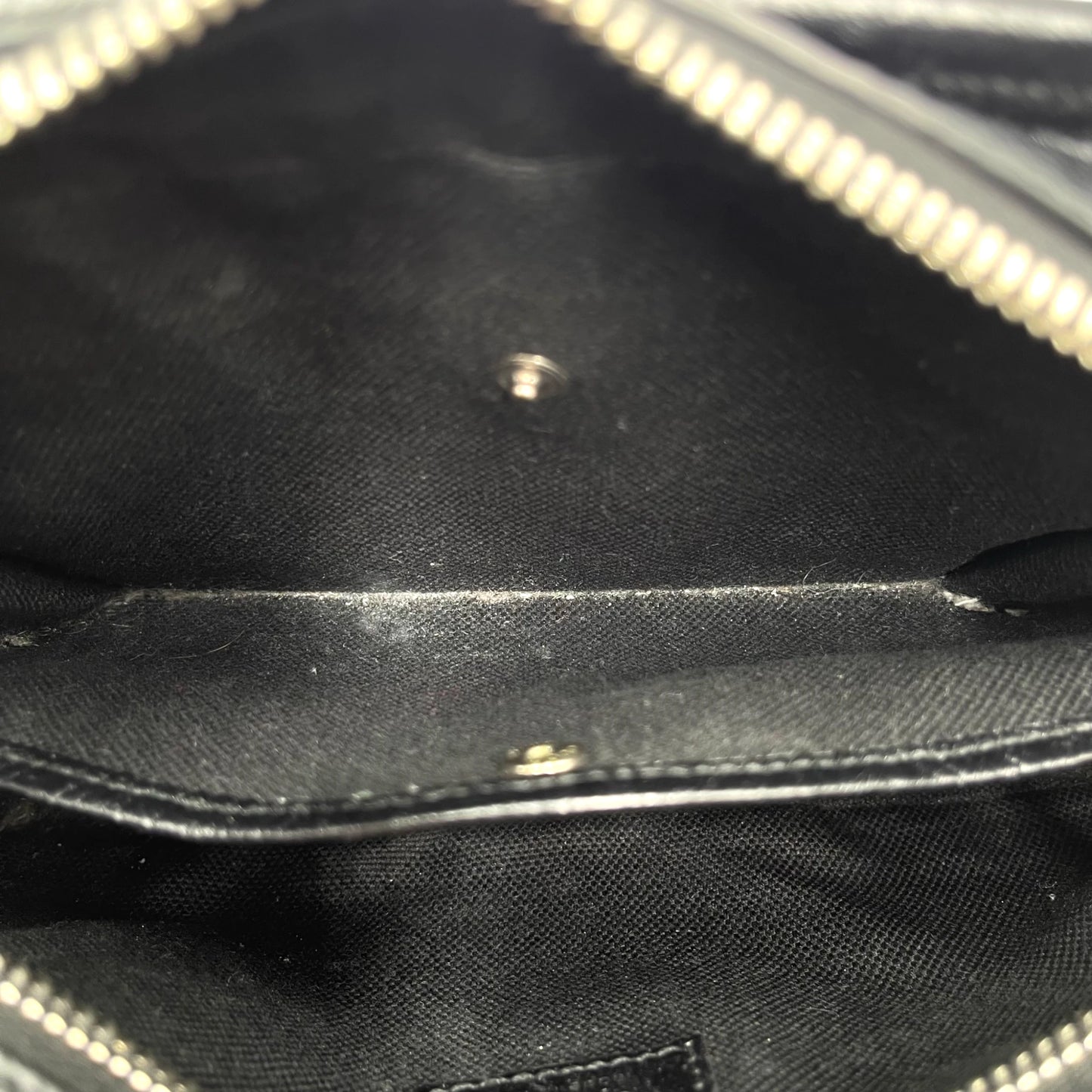 Gucci Jumbo GG Black Canvas Leather Shoulder Bag