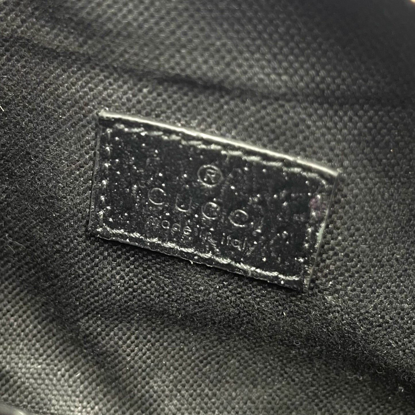 Gucci Jumbo GG Black Canvas Leather Shoulder Bag