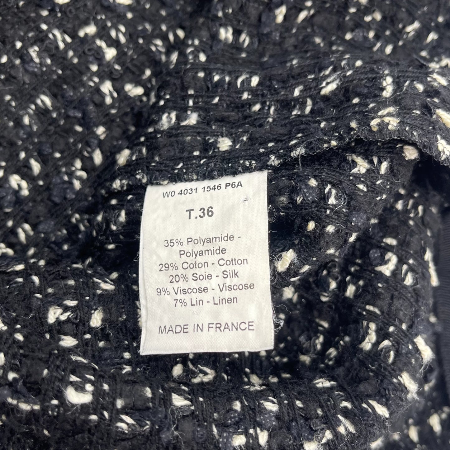 Lanvin Tweed Wool & Cotton Mini Skirt - S