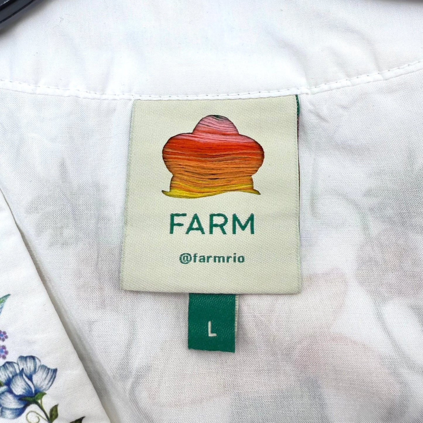Farm Rio White Floral Mini Dress