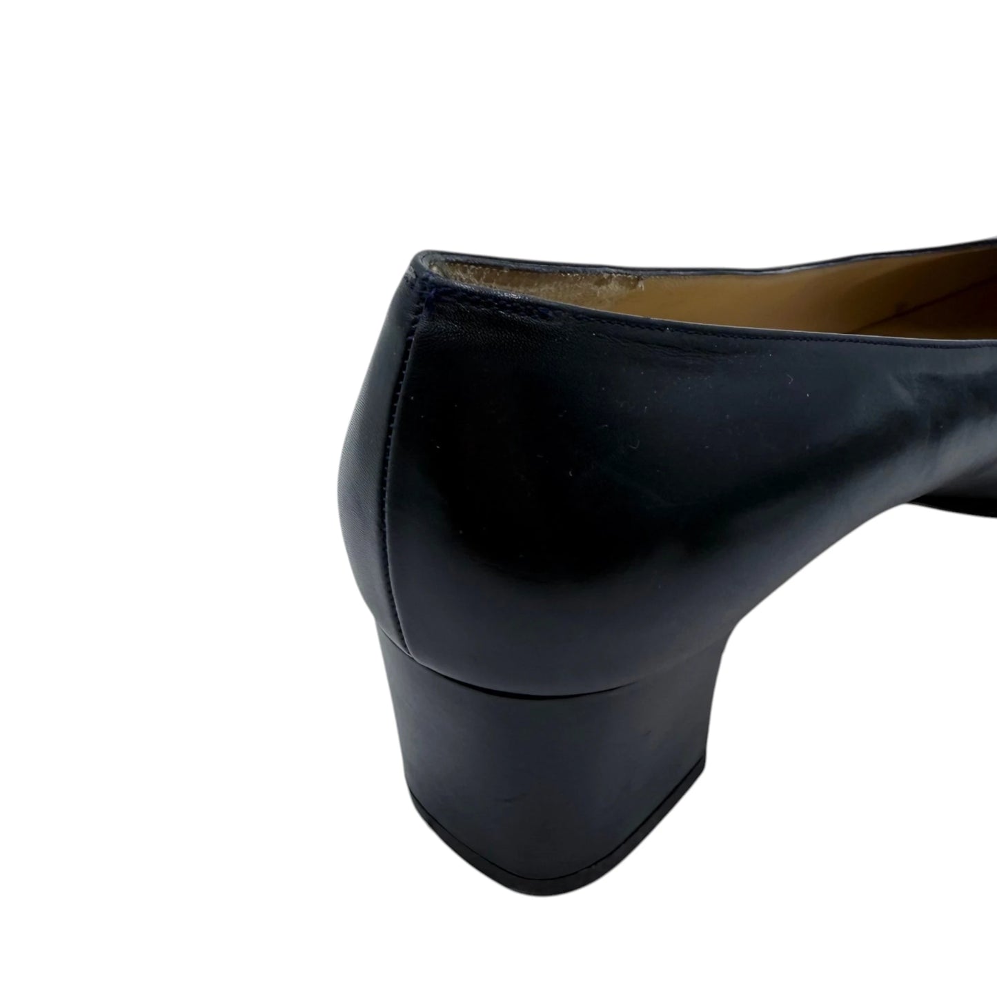 Salvatore Ferragamo Navy Low Heels