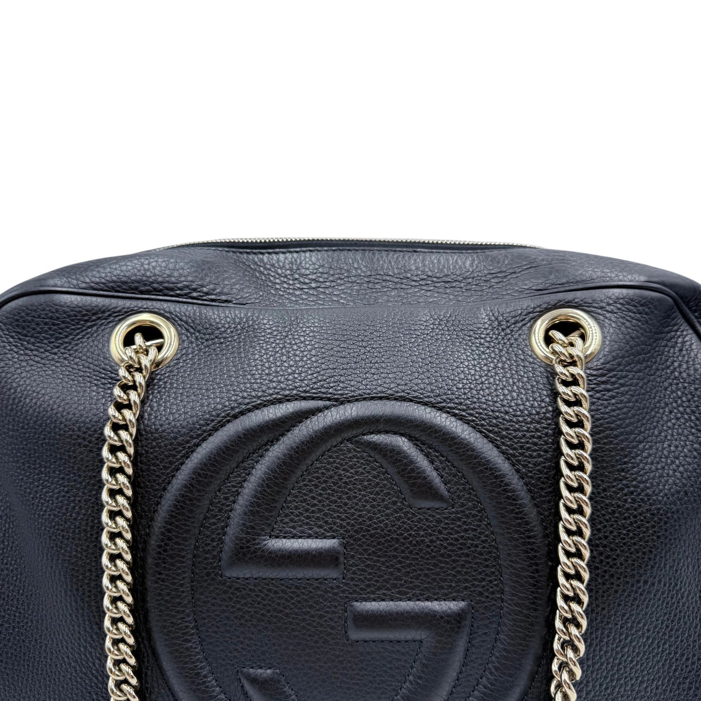 Gucci Pebbled Calfskin Medium Soho Bag